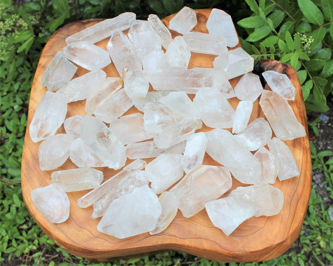Natural Clear Quartz Crystal Points