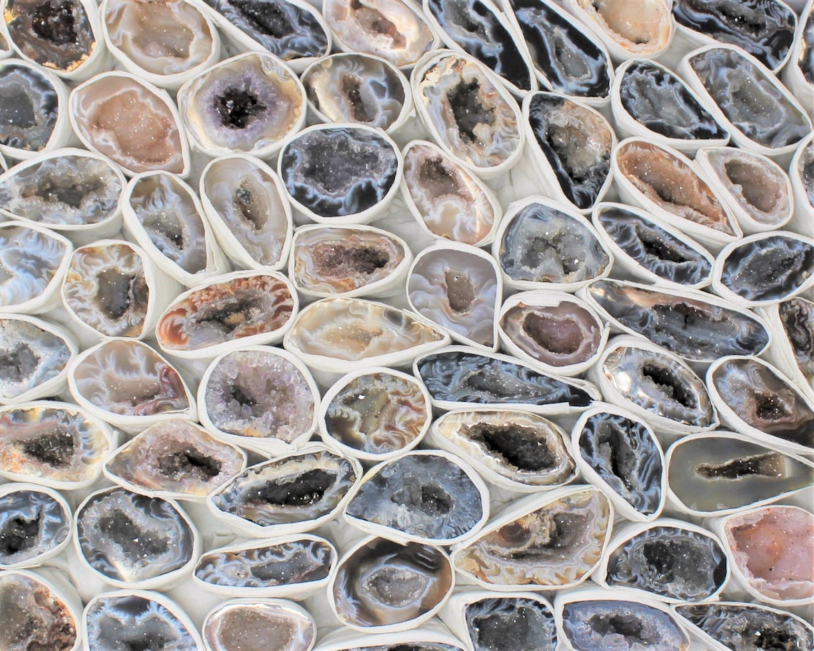 Natural Crystal Druzy Halves