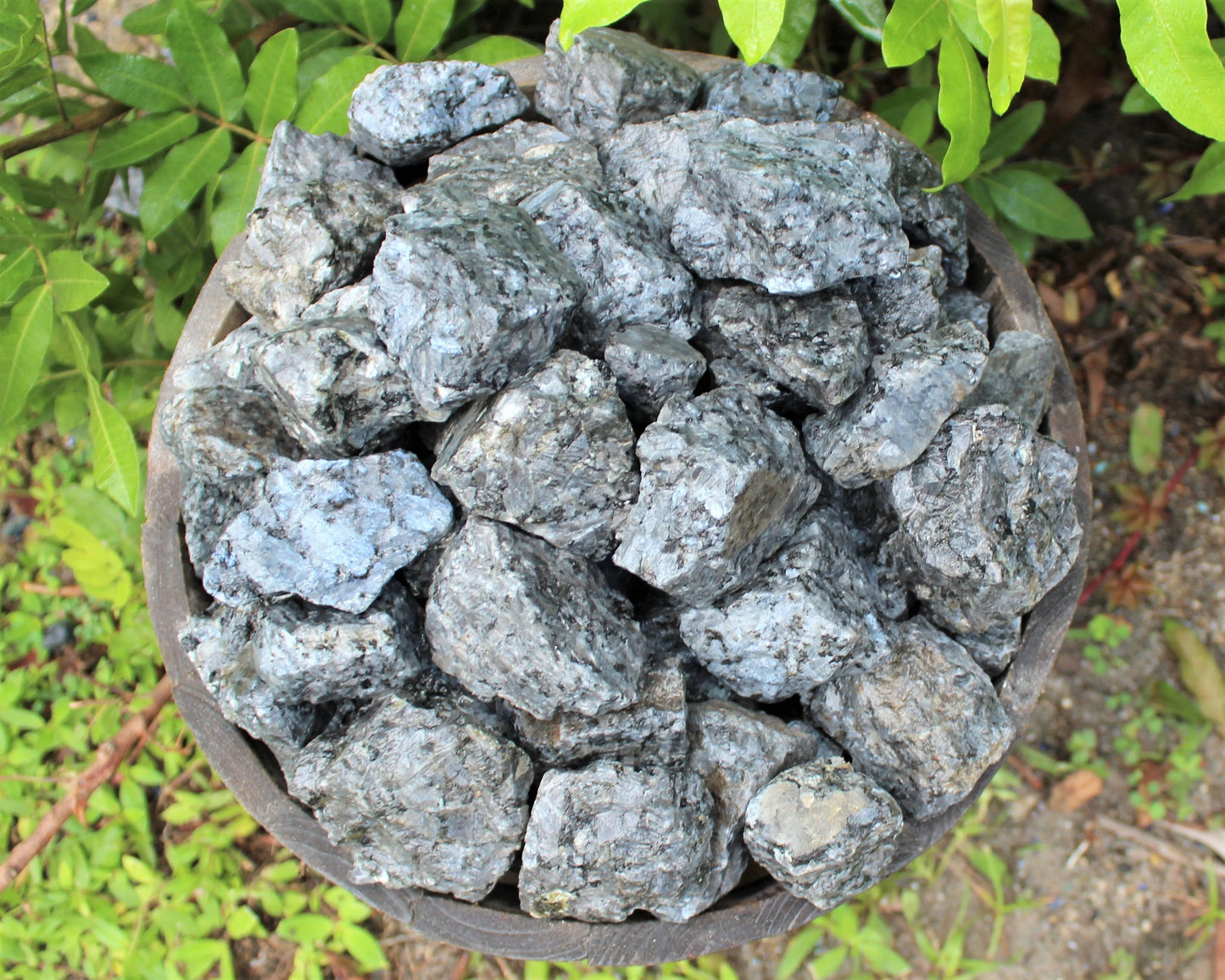 Natural Rough Larvikite Stones