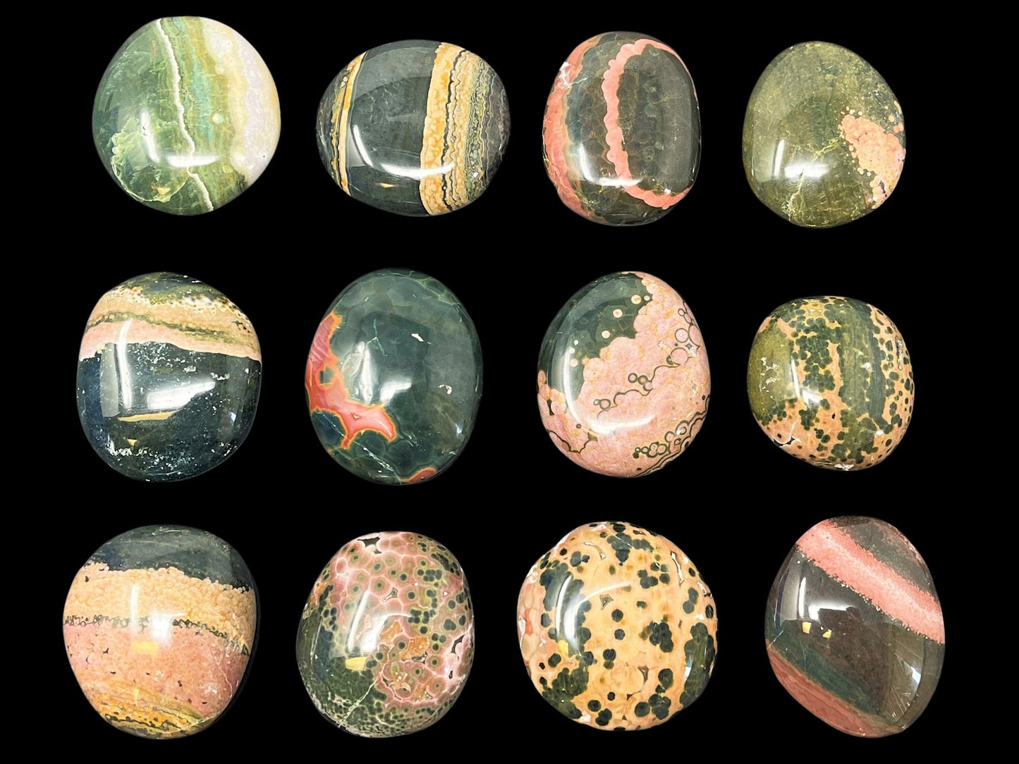 Elegant Ocean Jasper Polished Stones