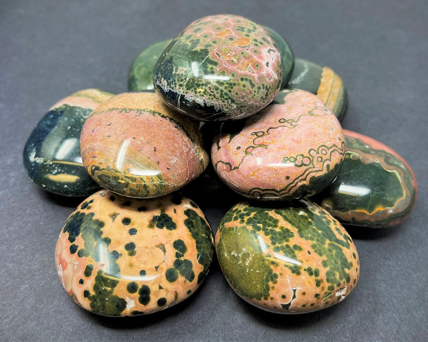 Elegant Ocean Jasper Polished Stones