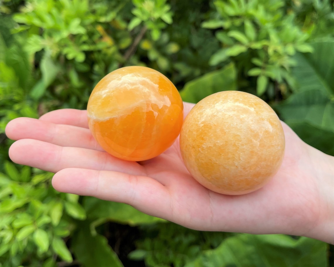 Calcite Crystal Sphere With Stand