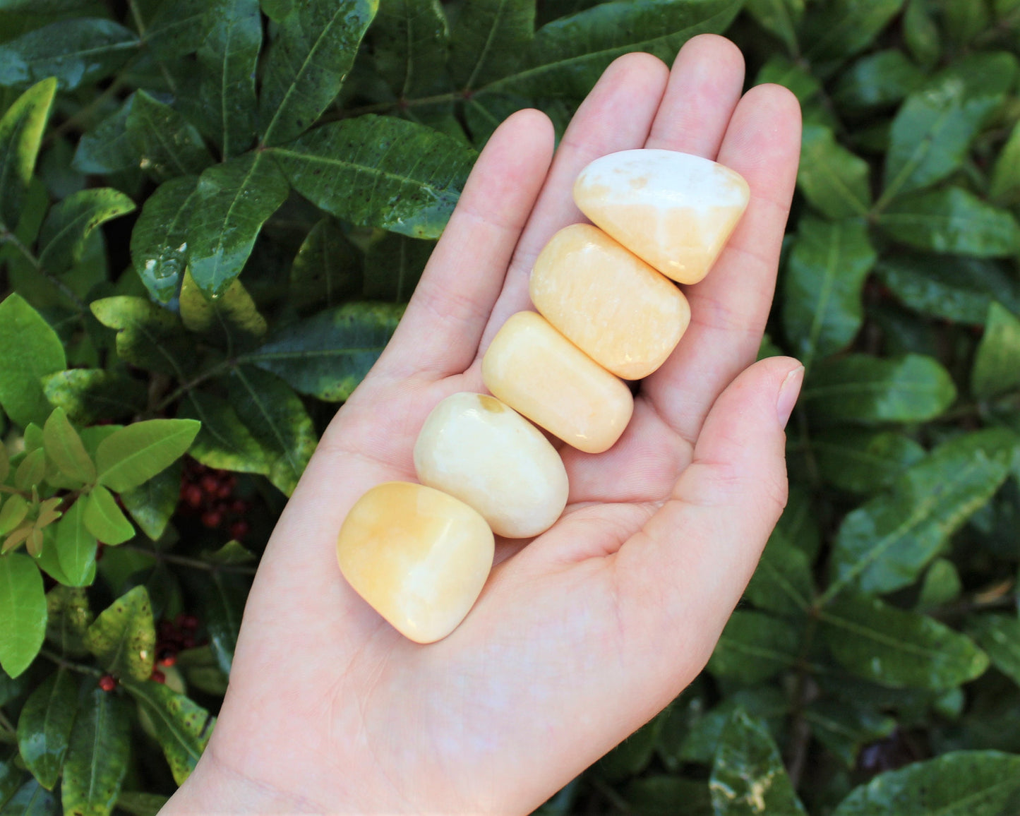Paprika Calcite Tumbled Stone