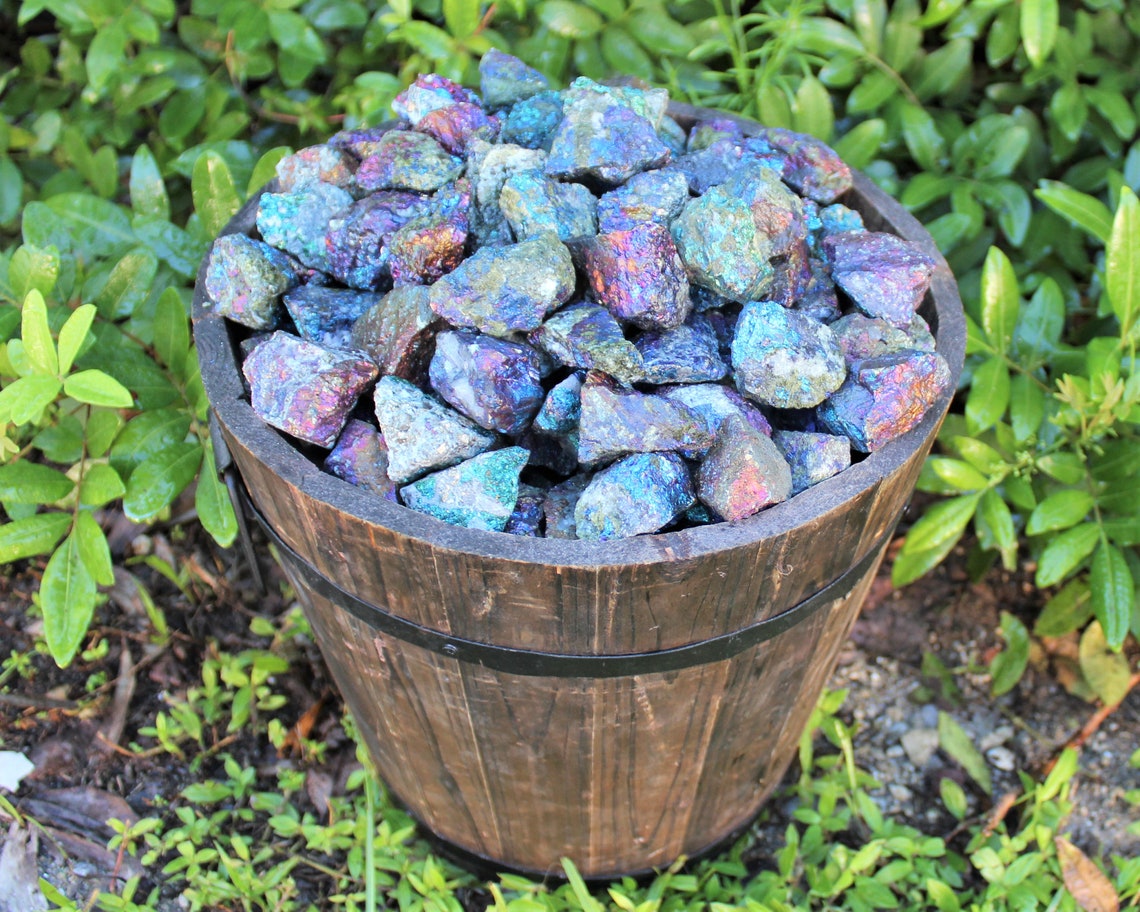 Peacock Ore Chalcopyrite Raw Rough Stones