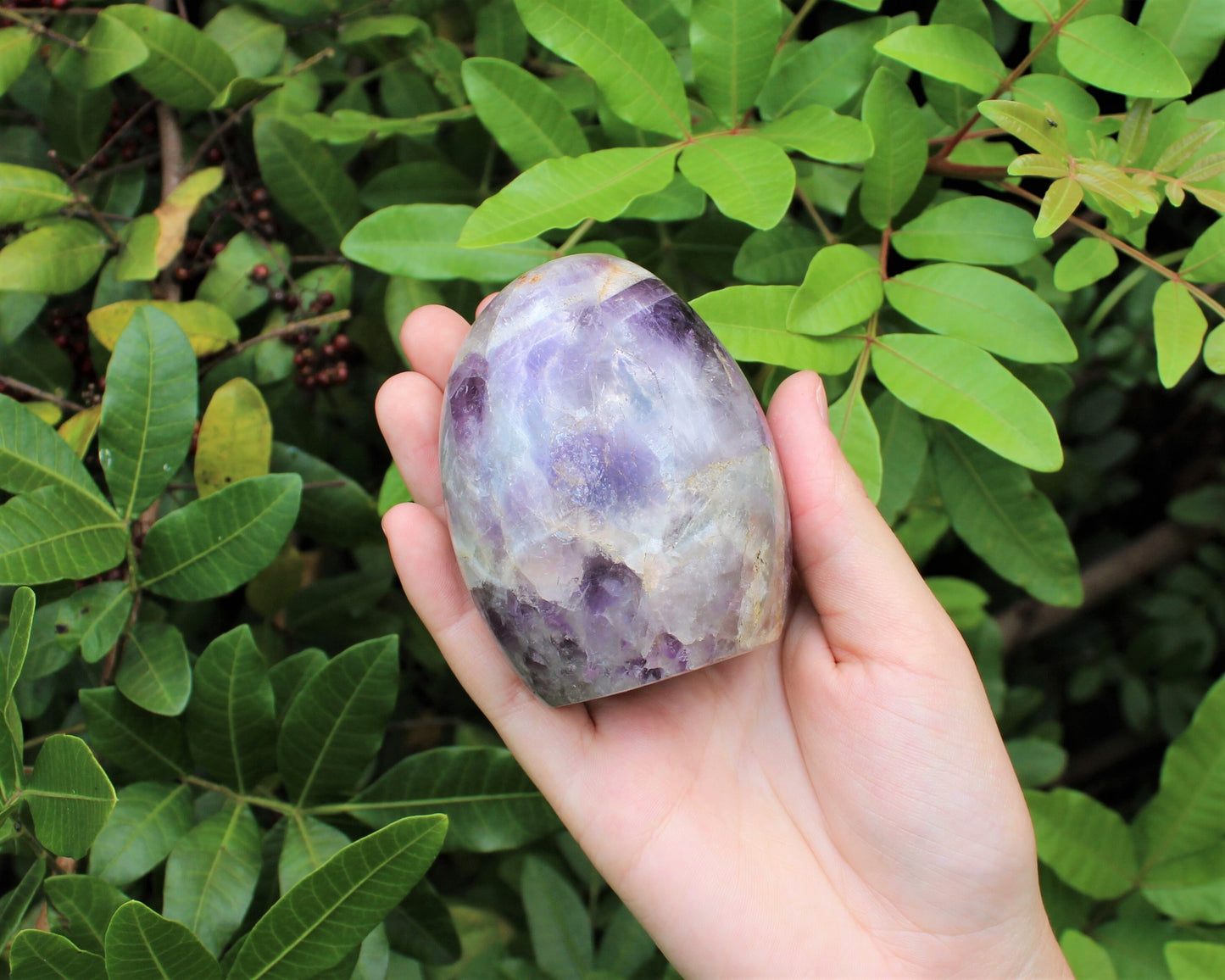 Polished Chevron Amethyst Stones