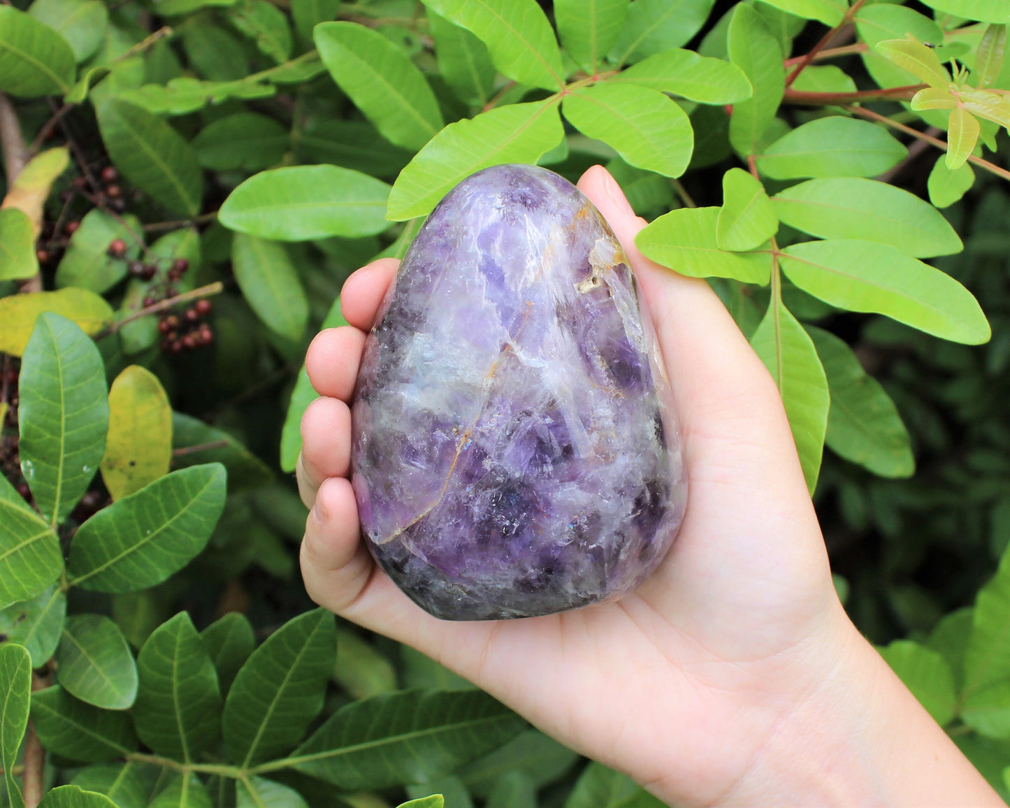 Polished Chevron Amethyst Stones