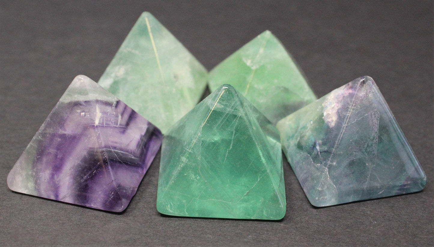 Polished Fluorite Crystal Pyramid