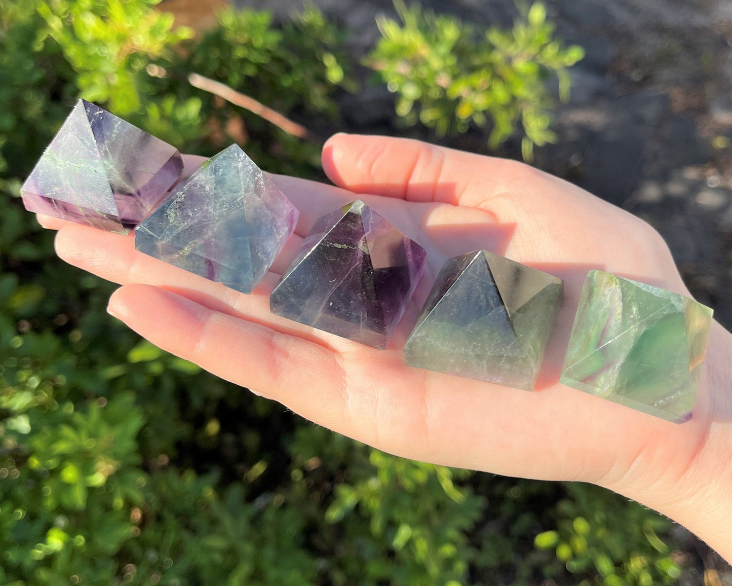 Polished Fluorite Crystal Pyramid