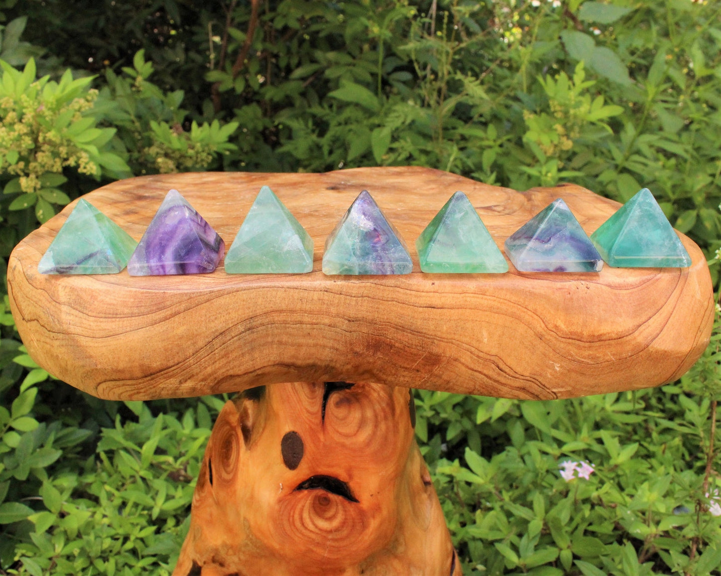 Polished Fluorite Crystal Pyramid