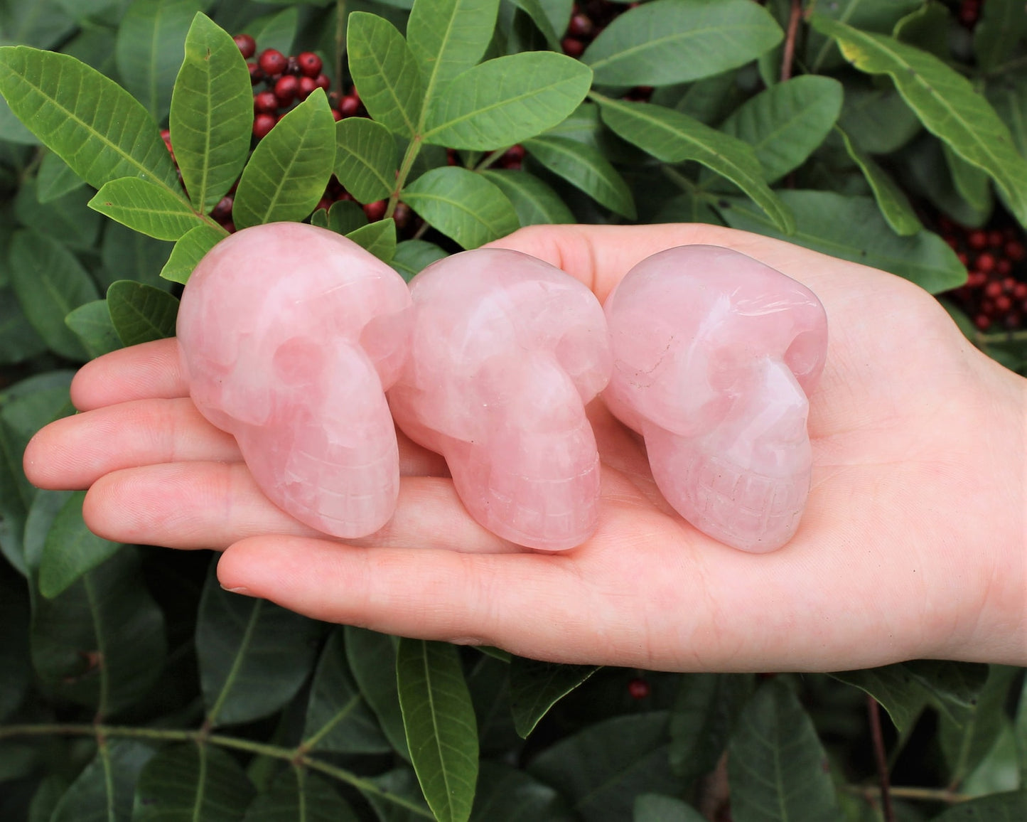Polished Rose Quartz Stone Statue
