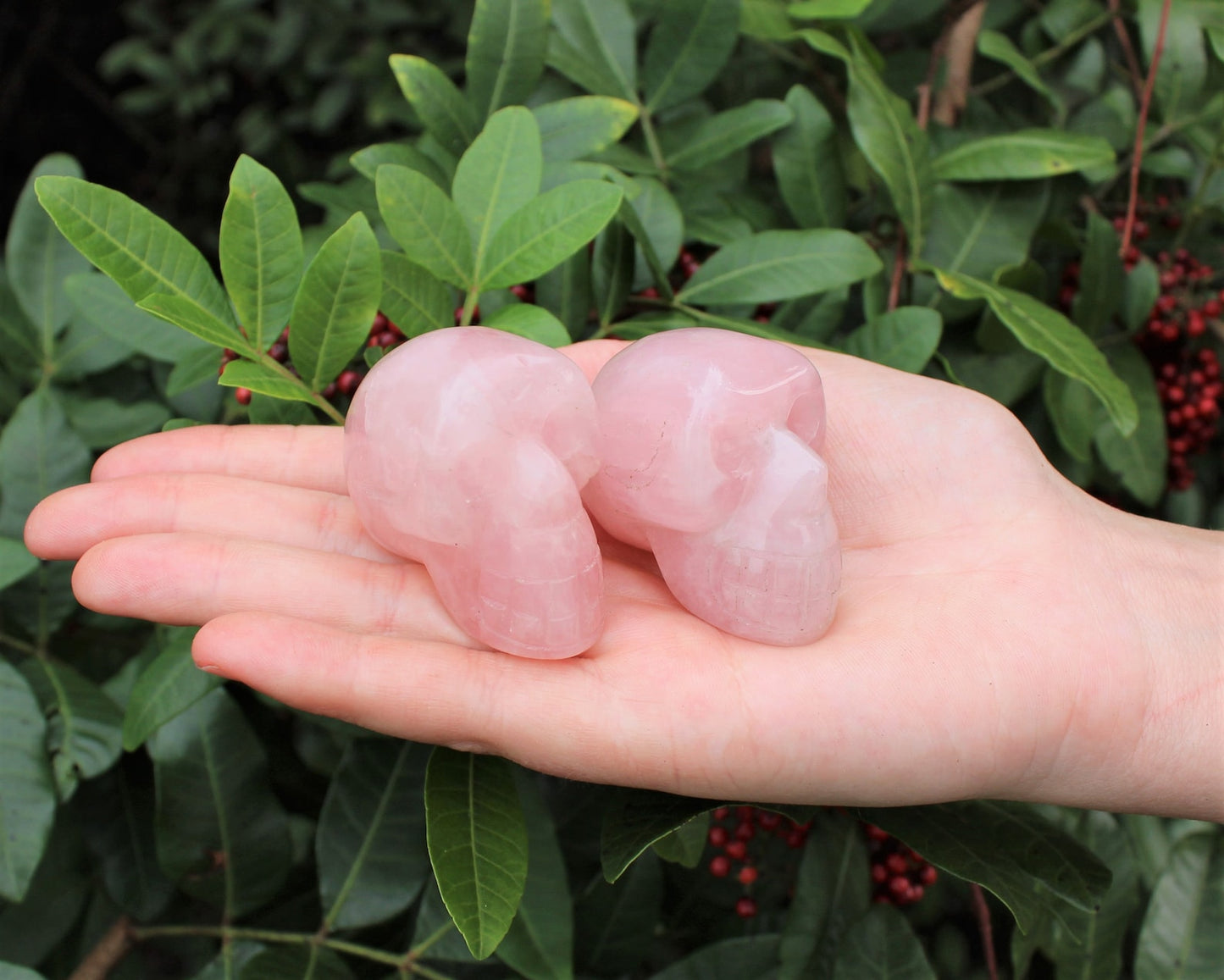 Polished Rose Quartz Stone Statue