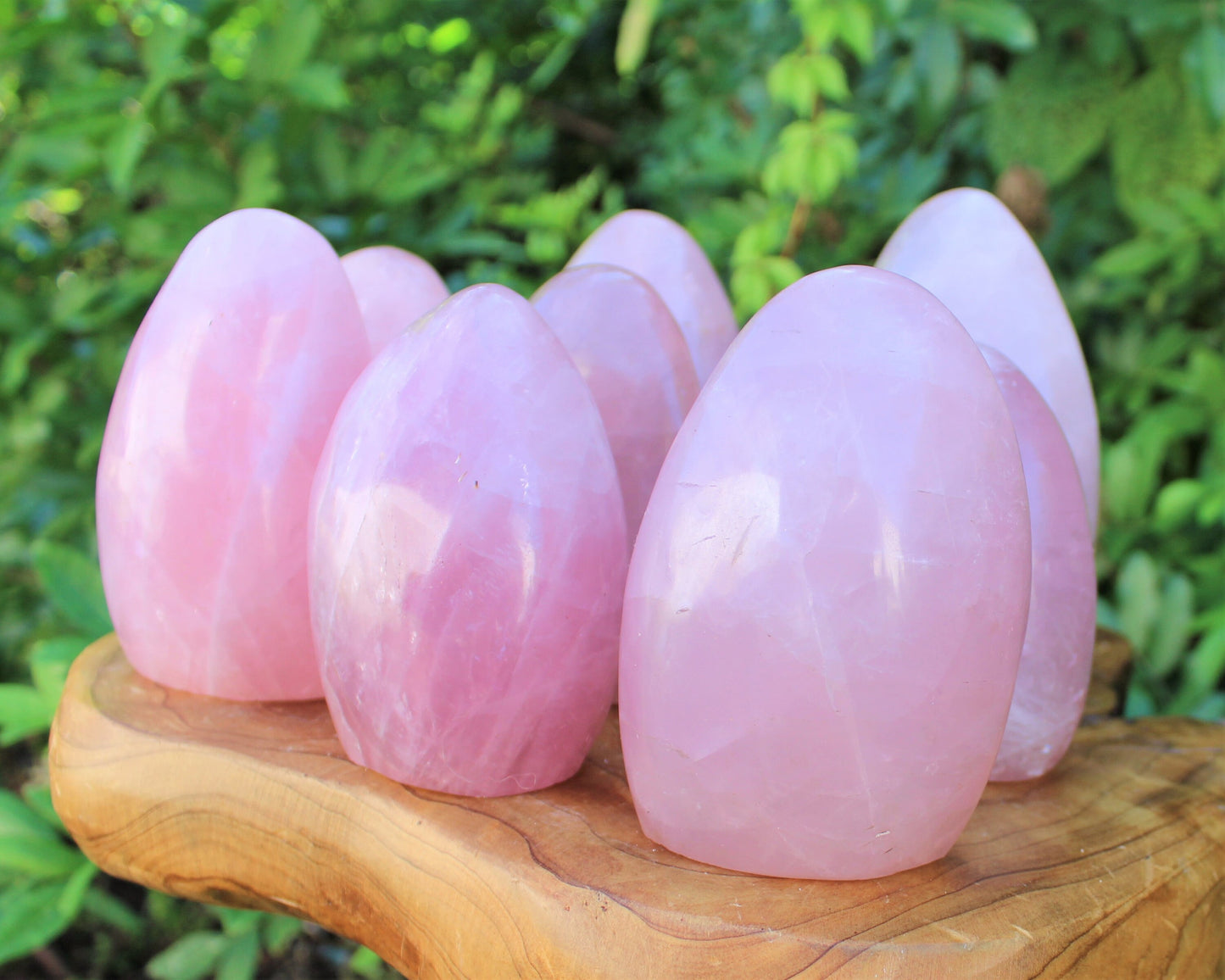 Polished Rose Quartz Stones