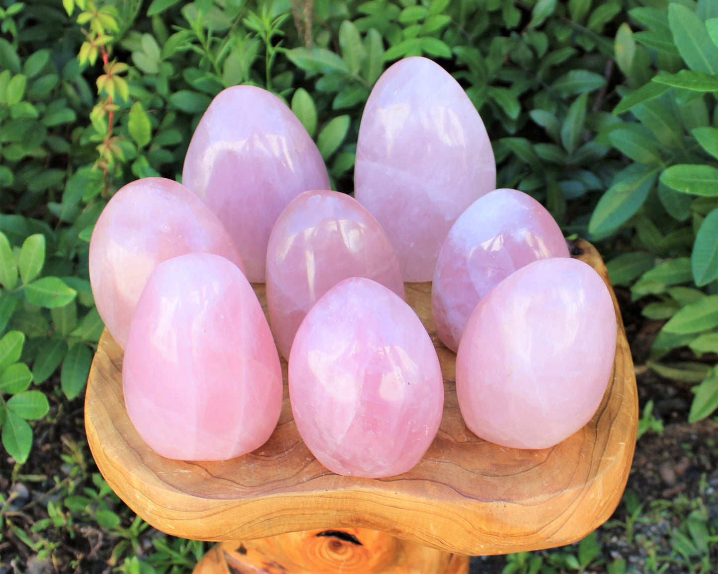 Polished Rose Quartz Stones