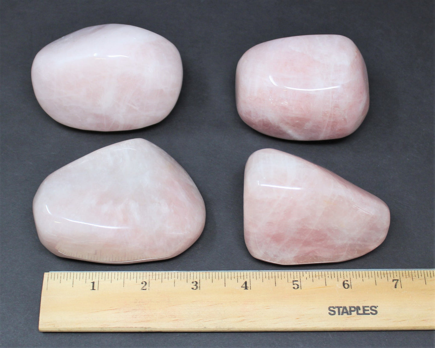 Polished Rose Quartz Stones