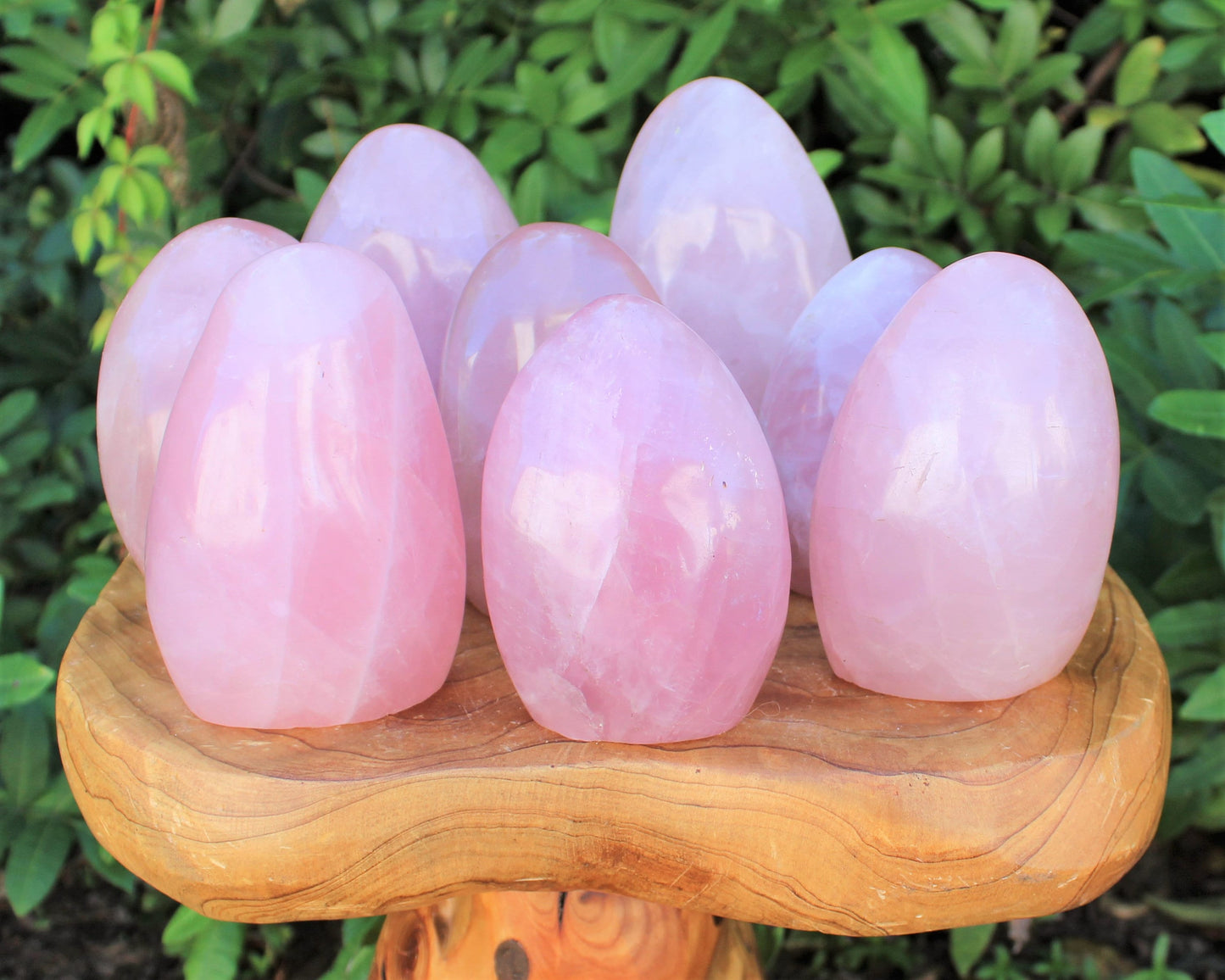 Polished Rose Quartz Stones
