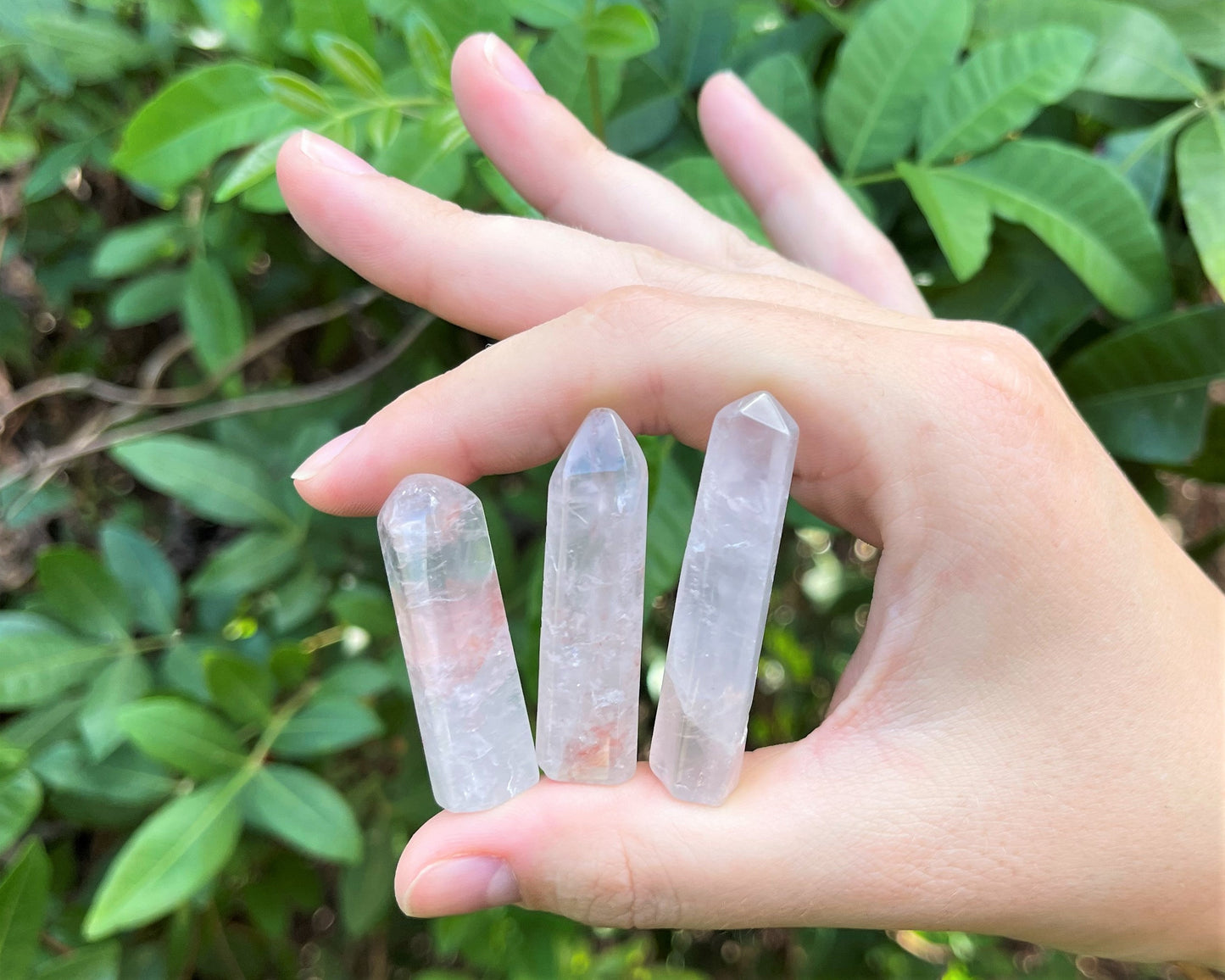 Polished Rose Quartz Towers