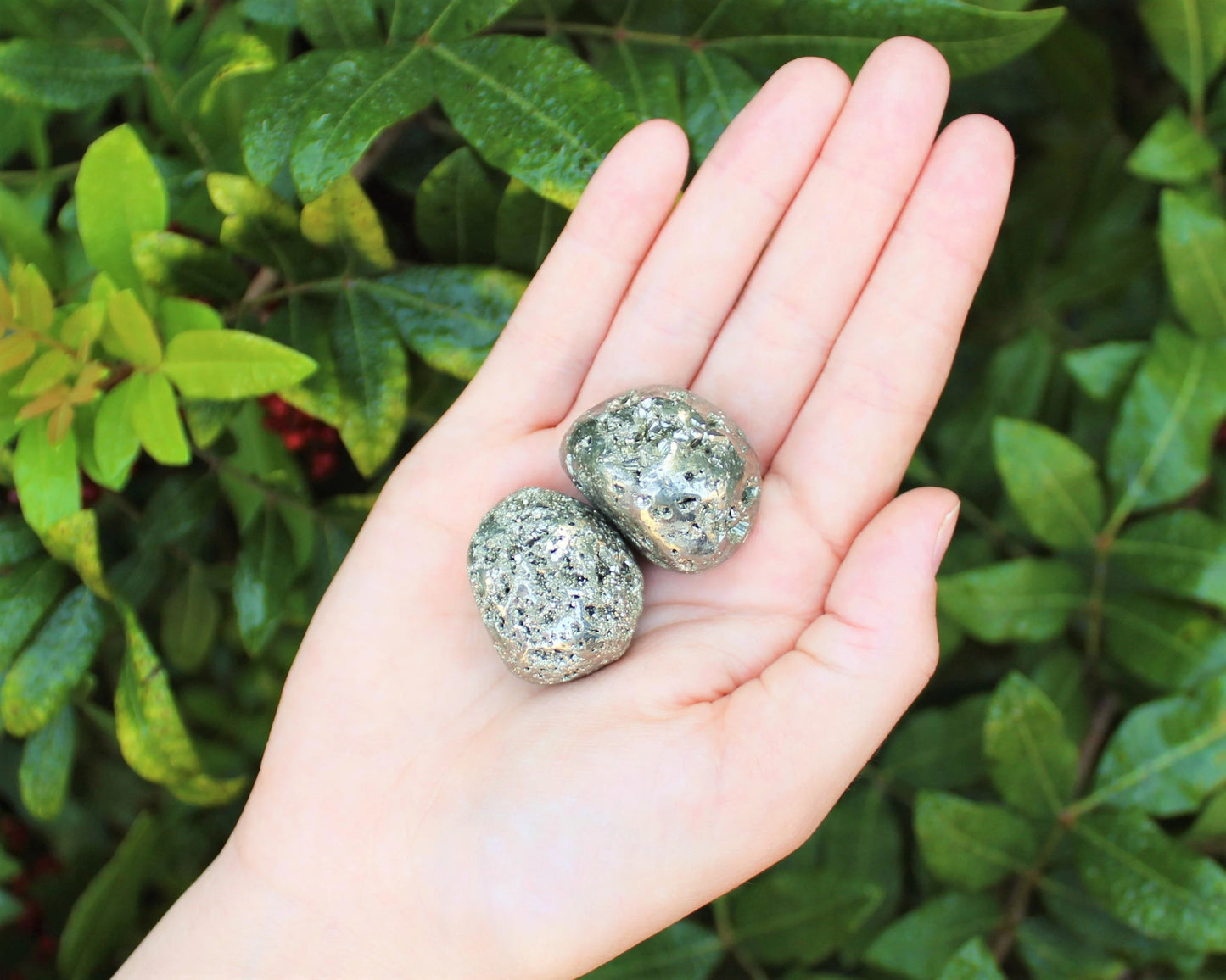 Pyrite Tumbled Stones