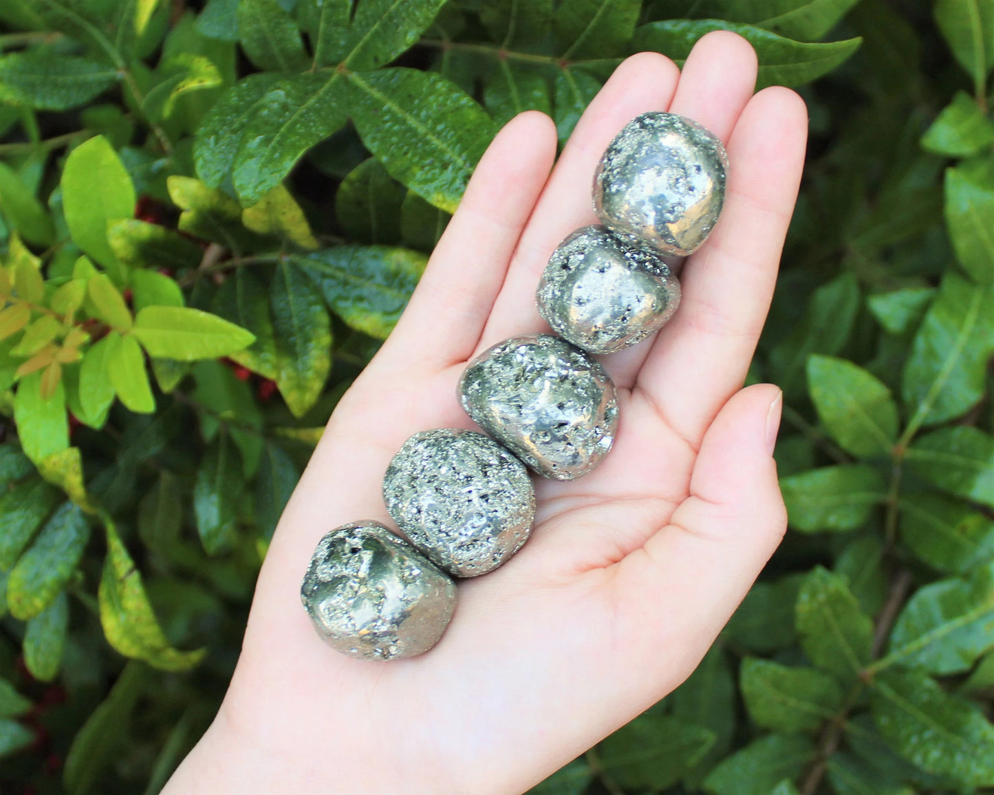 Pyrite Tumbled Stones