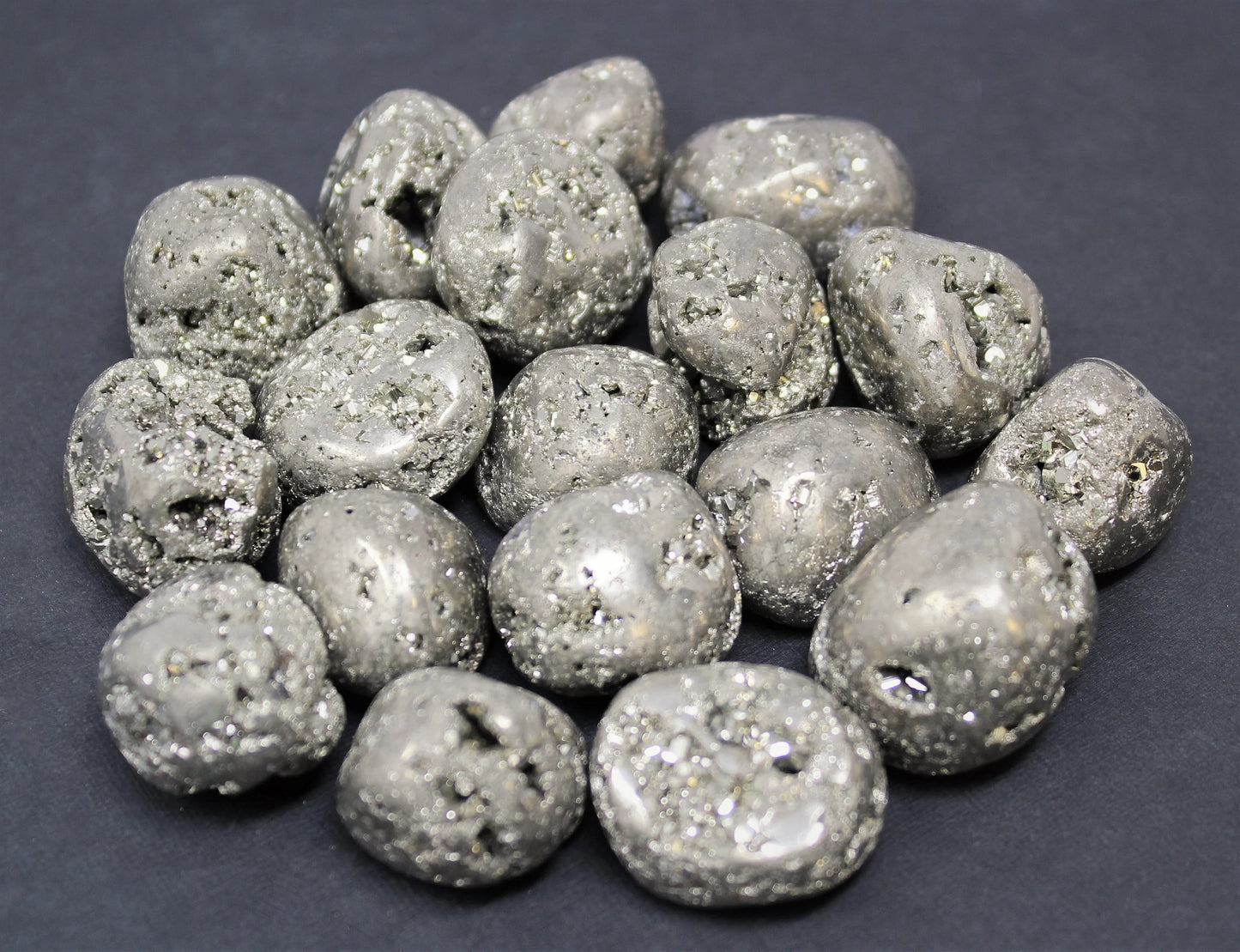 Pyrite Tumbled Stones