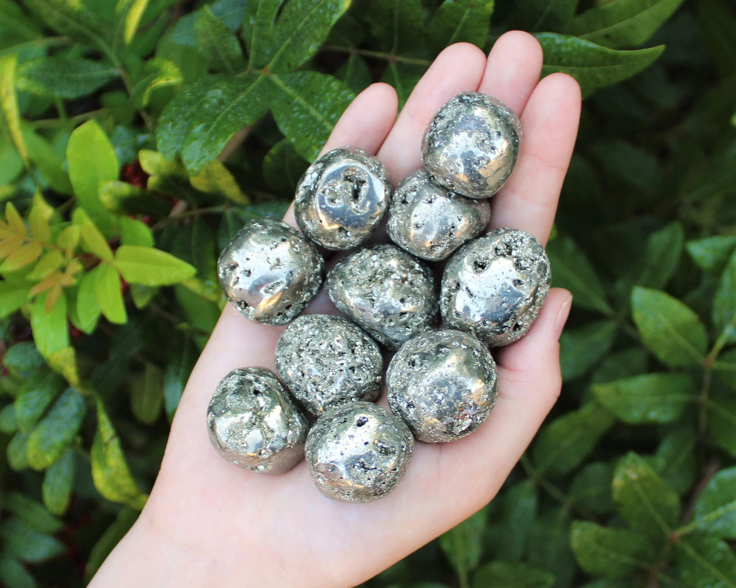 Pyrite Tumbled Stones
