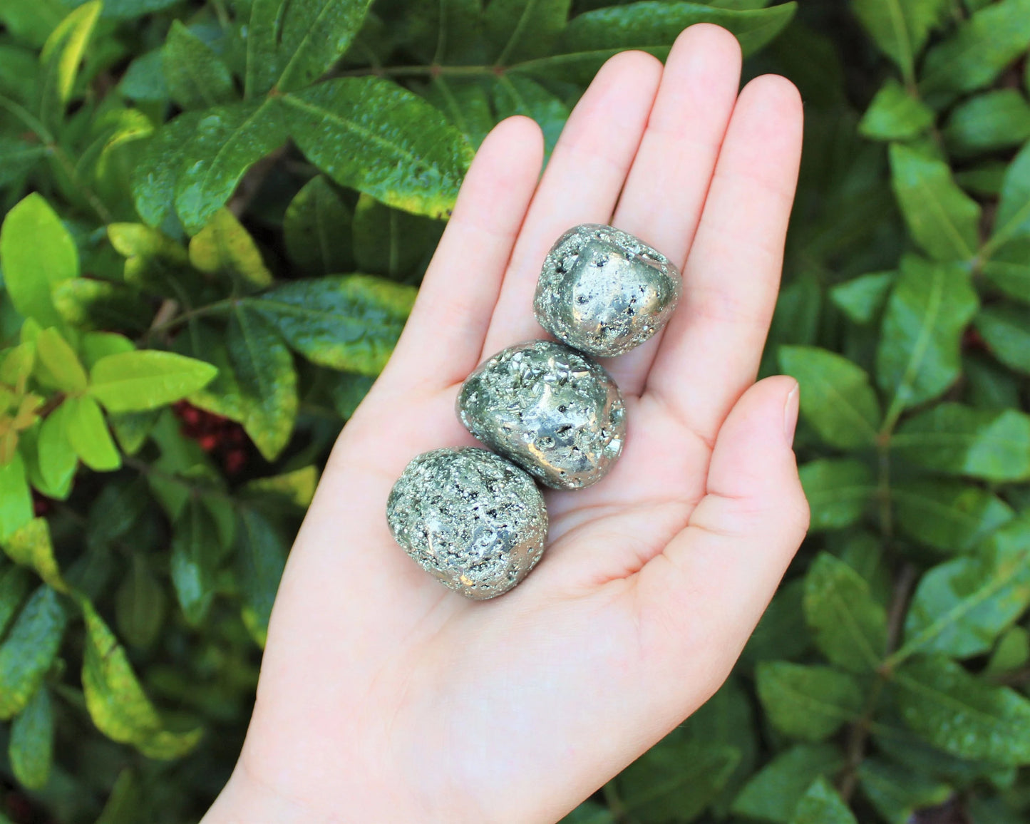 Pyrite Tumbled Stones