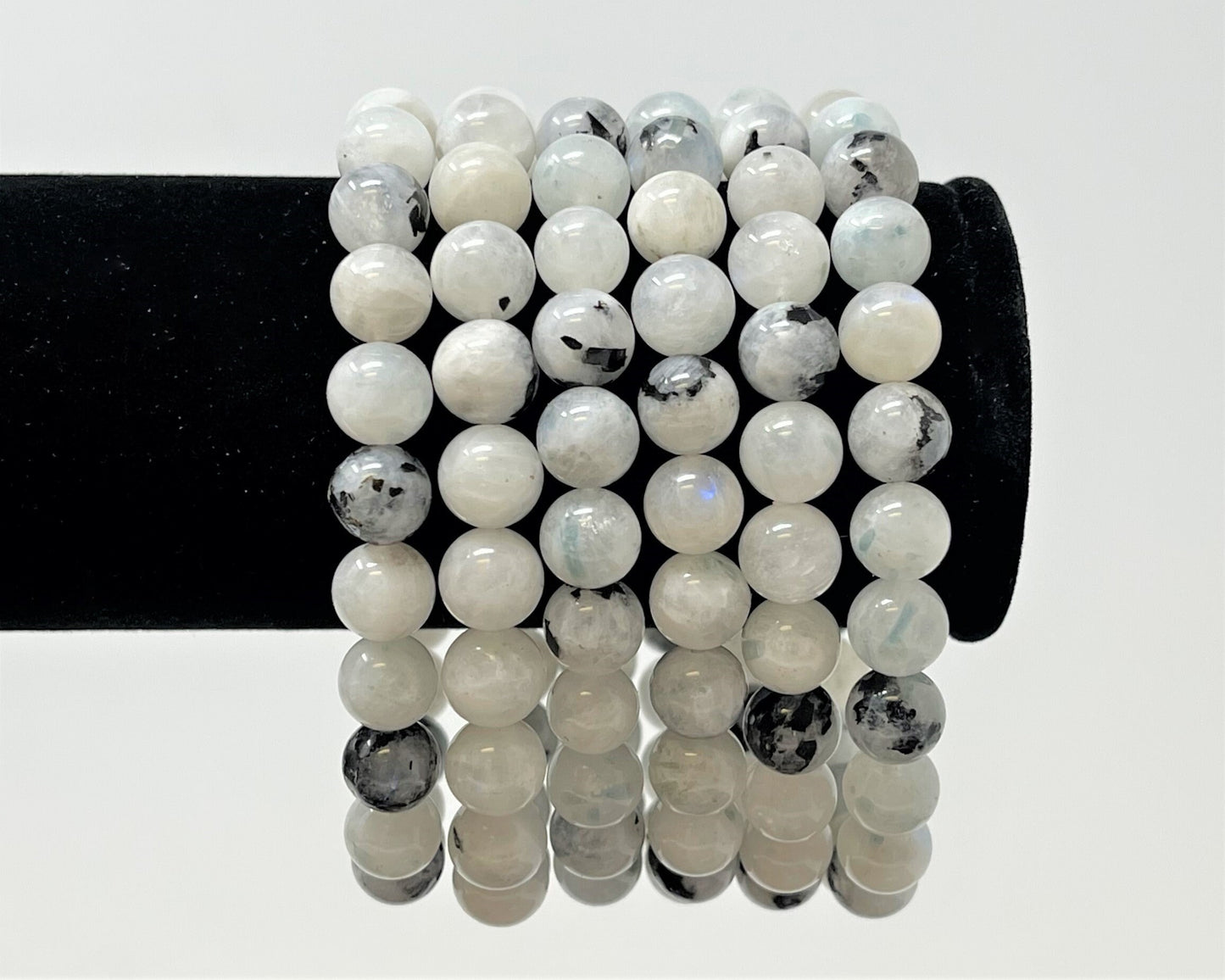 Rainbow Moonstone Bead Bracelet