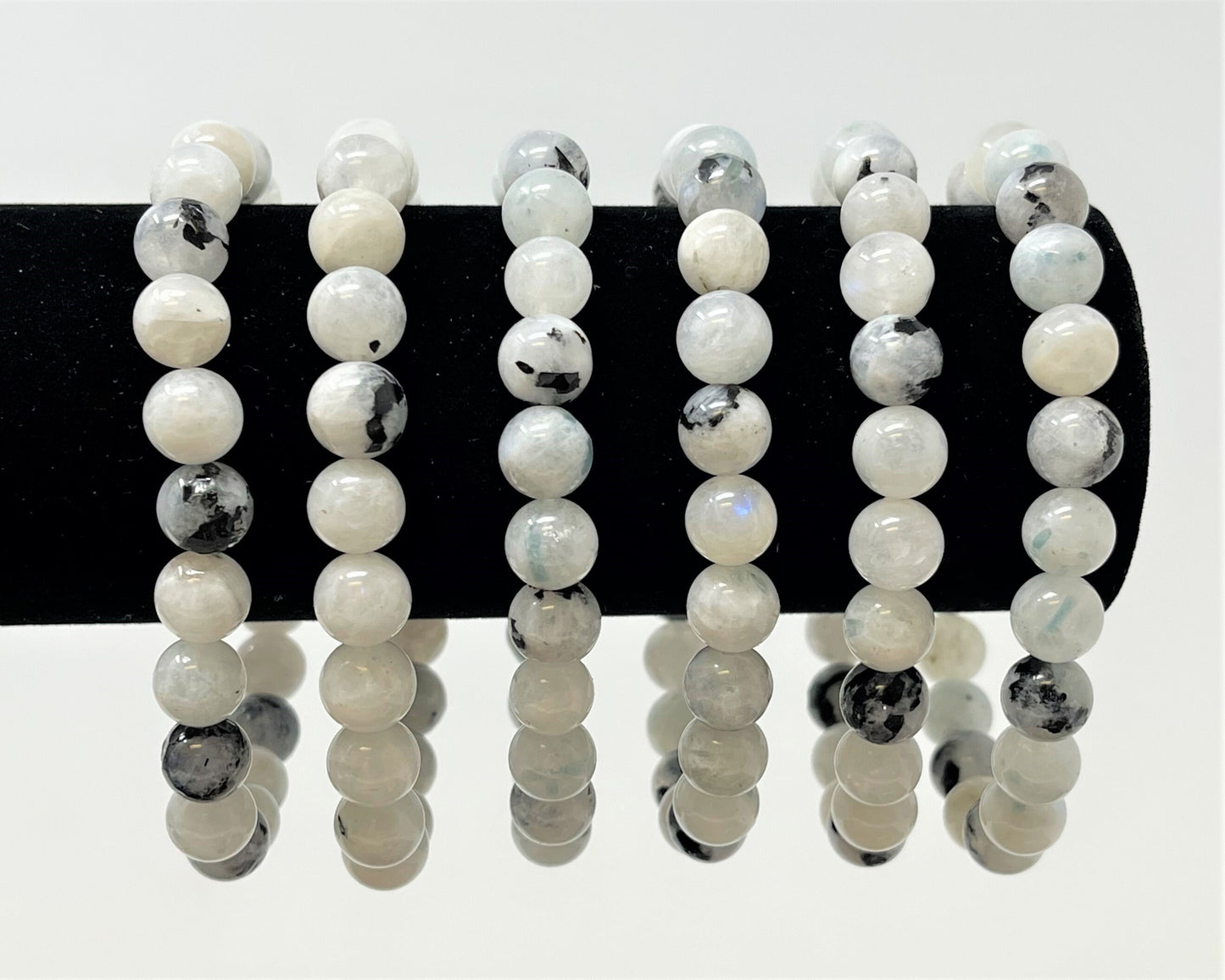 Rainbow Moonstone Bead Bracelet