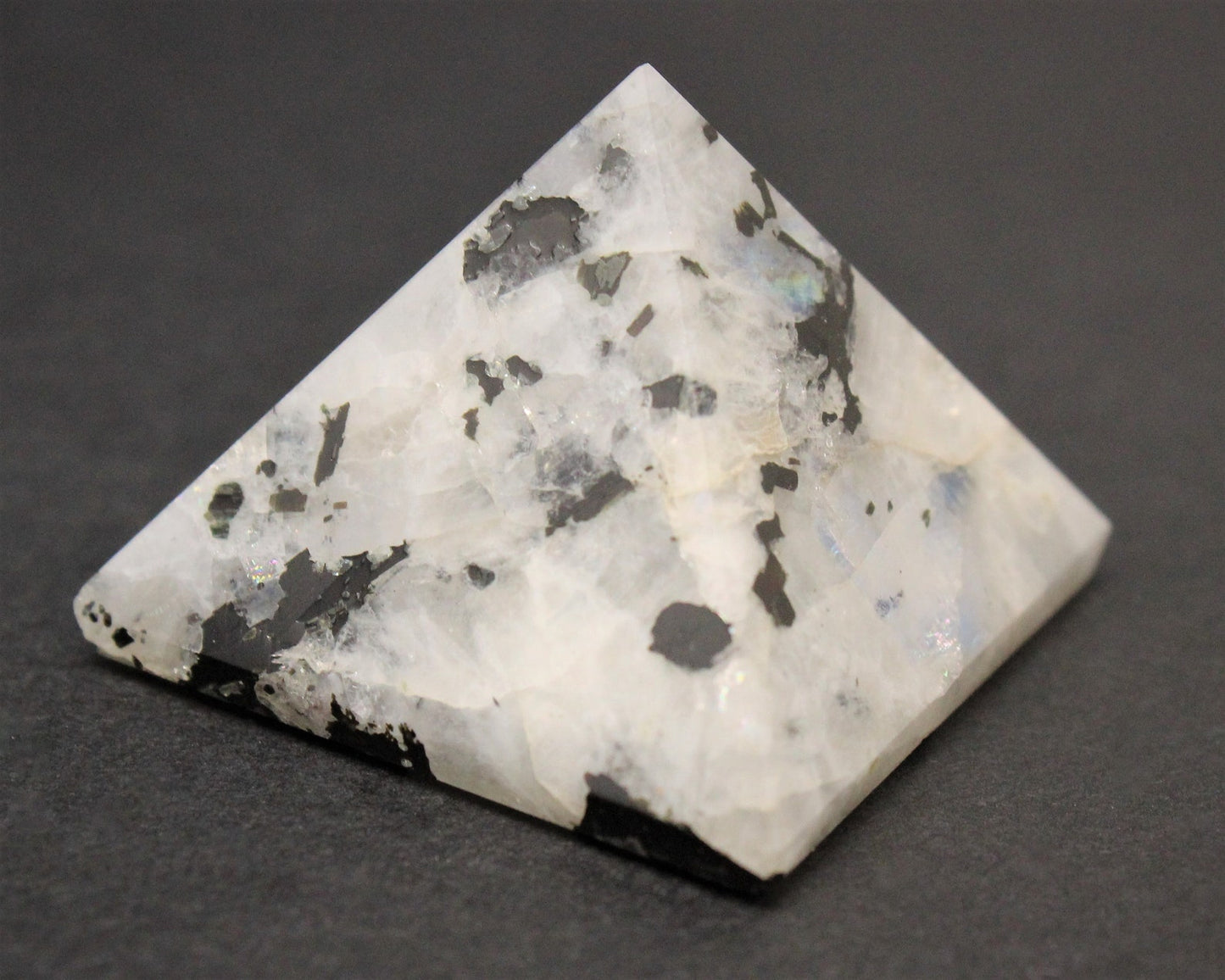 Rainbow Moonstone Crystal Pyramid