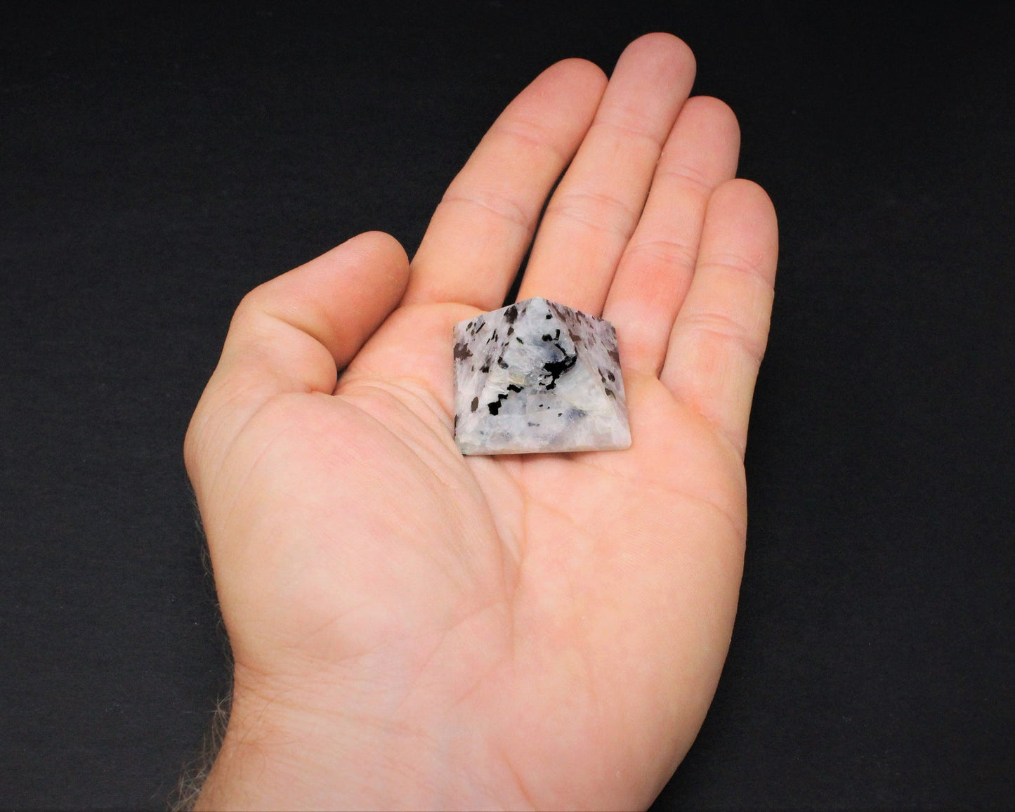 Rainbow Moonstone Crystal Pyramid