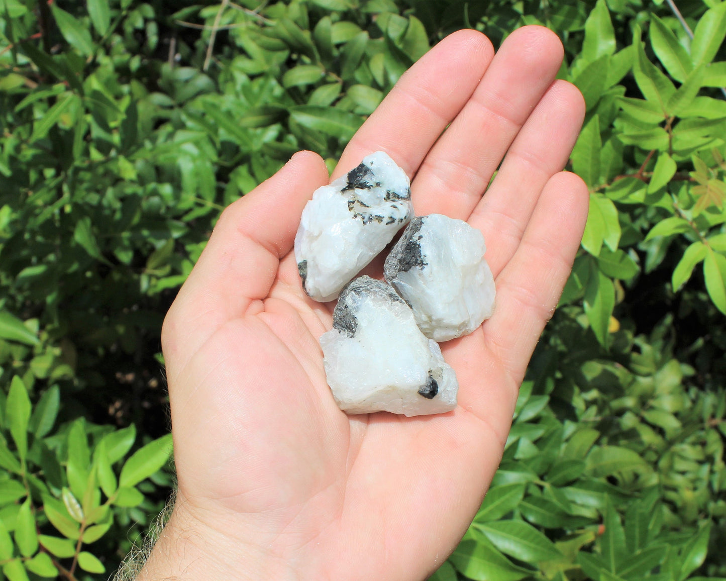 Rainbow Moonstone Natural Rough Gemstone Crystals