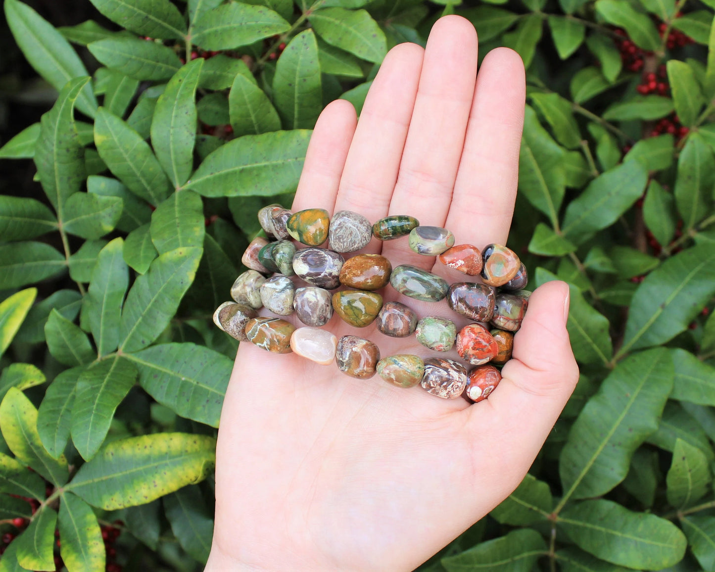 Rhyolite Tumbled Gemstone Bracelet