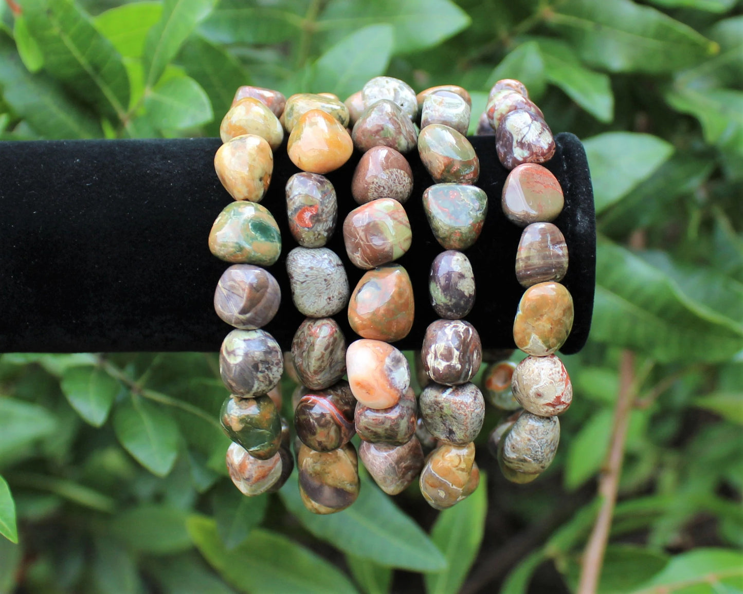 Rhyolite Tumbled Gemstone Bracelet