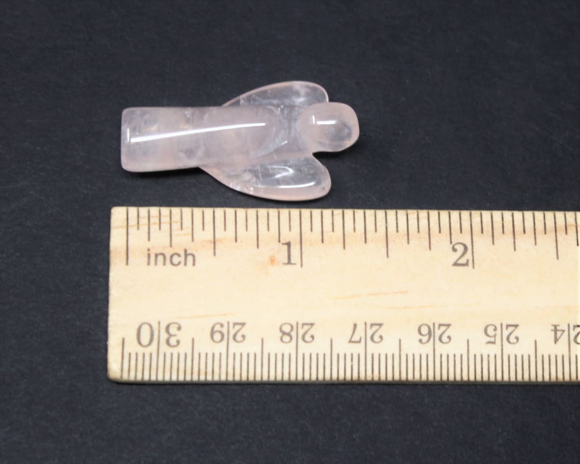 Rose Quartz Crystal Pocket Angel