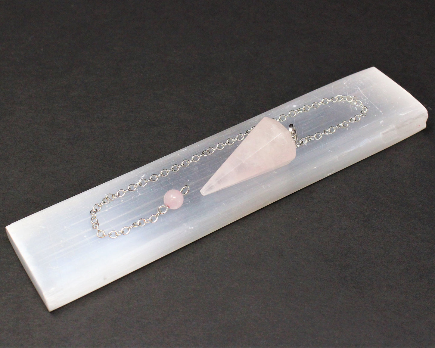 Rose Quartz Pendulum And Chain