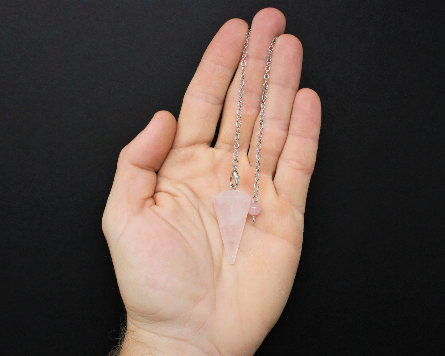 Rose Quartz Pendulum And Chain