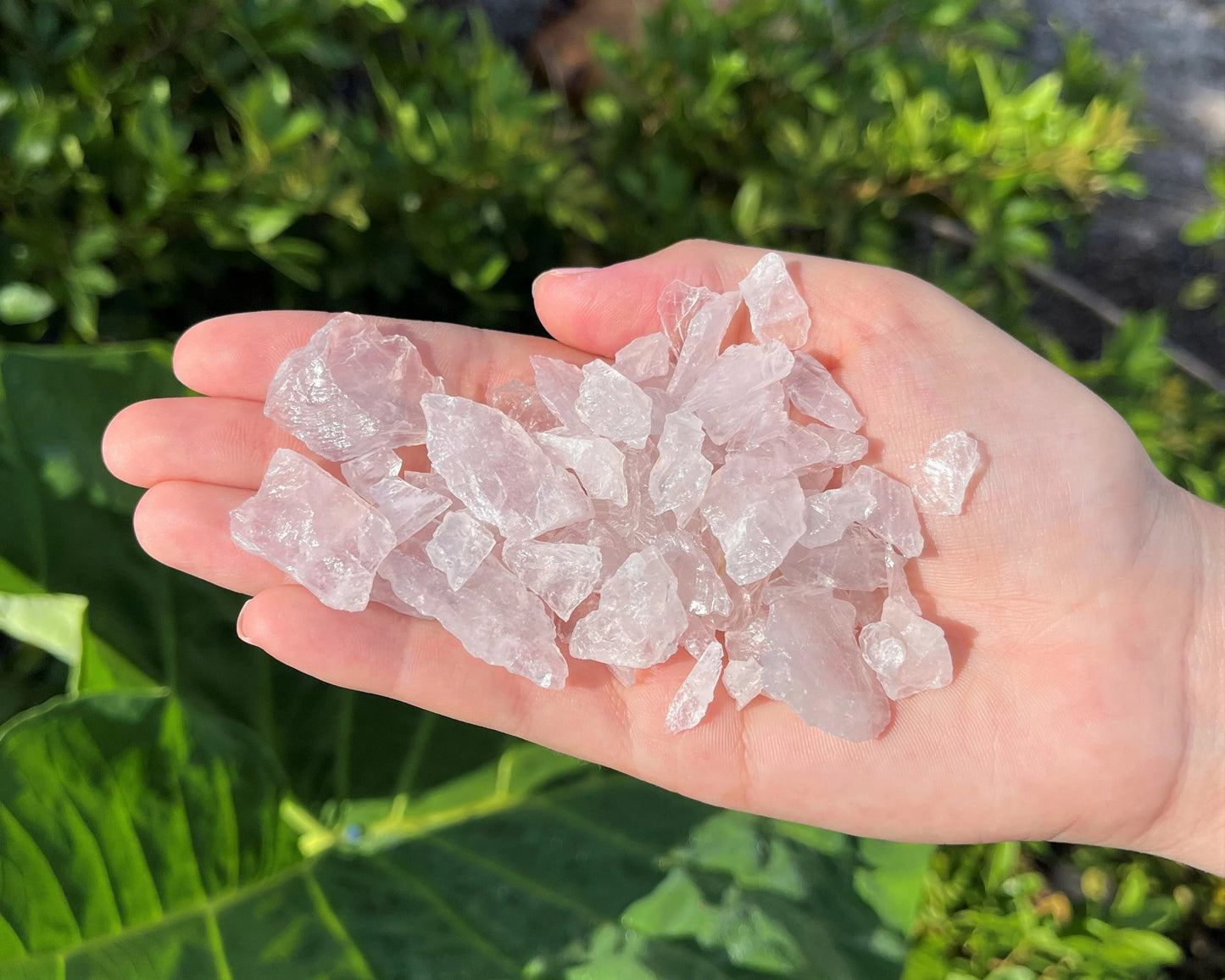 Rose Quartz Rough Natural Chips