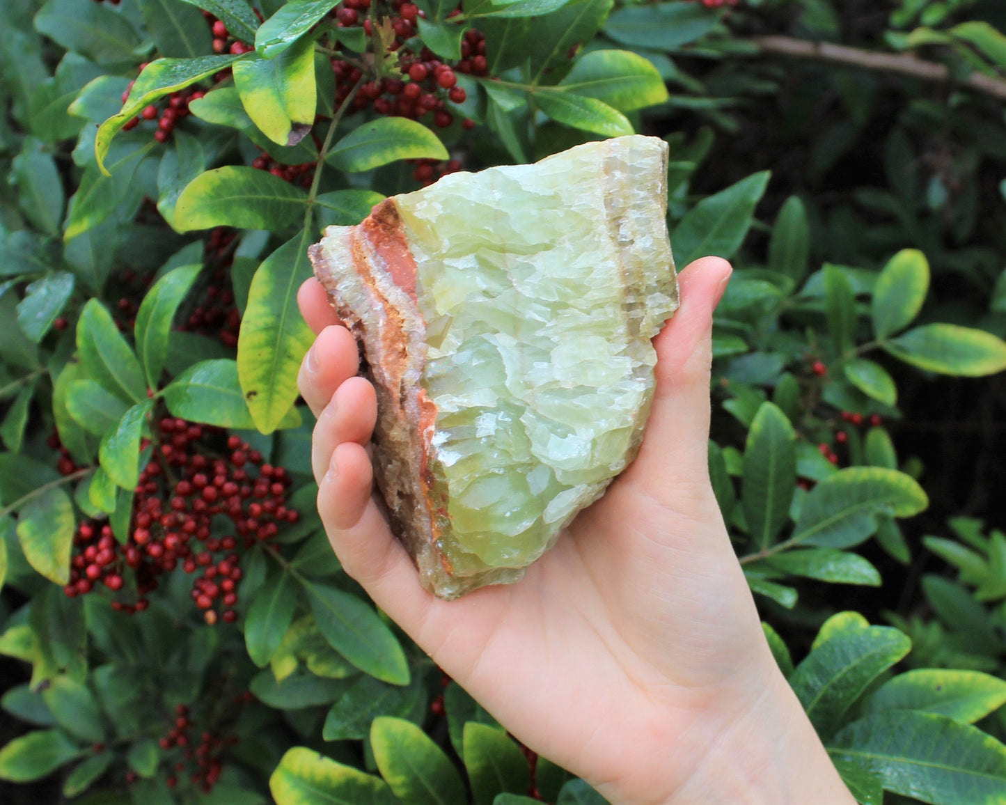Rough Calcite Natural Crystals With Slides