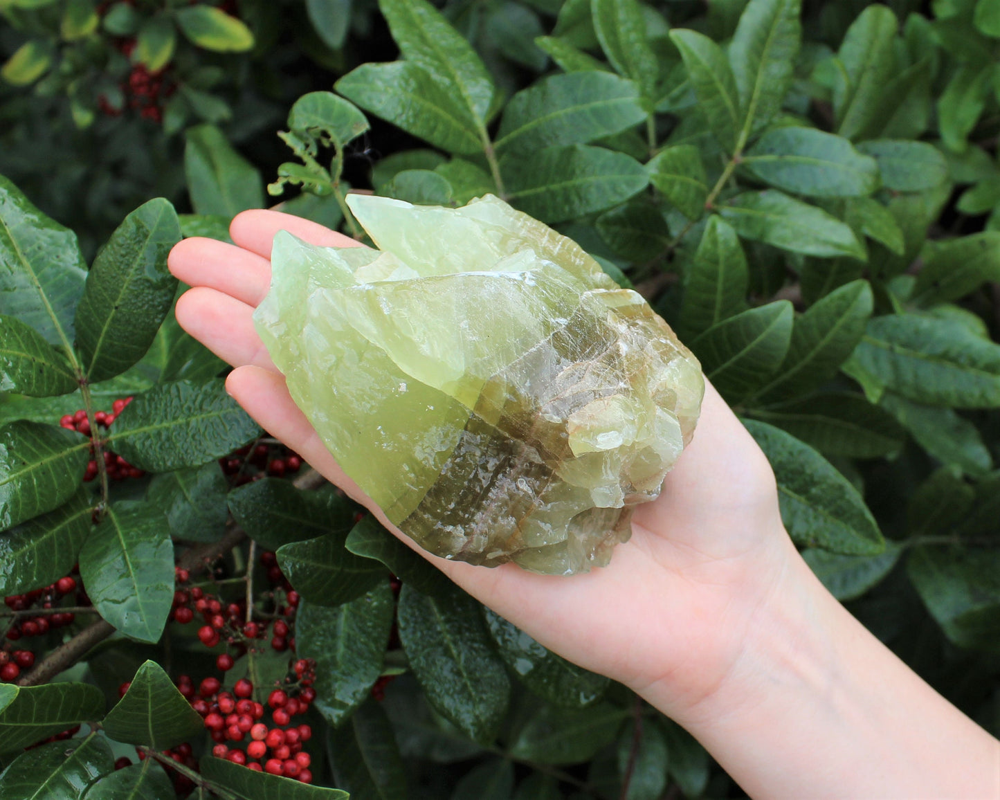 Rough Calcite Natural Crystals With Slides