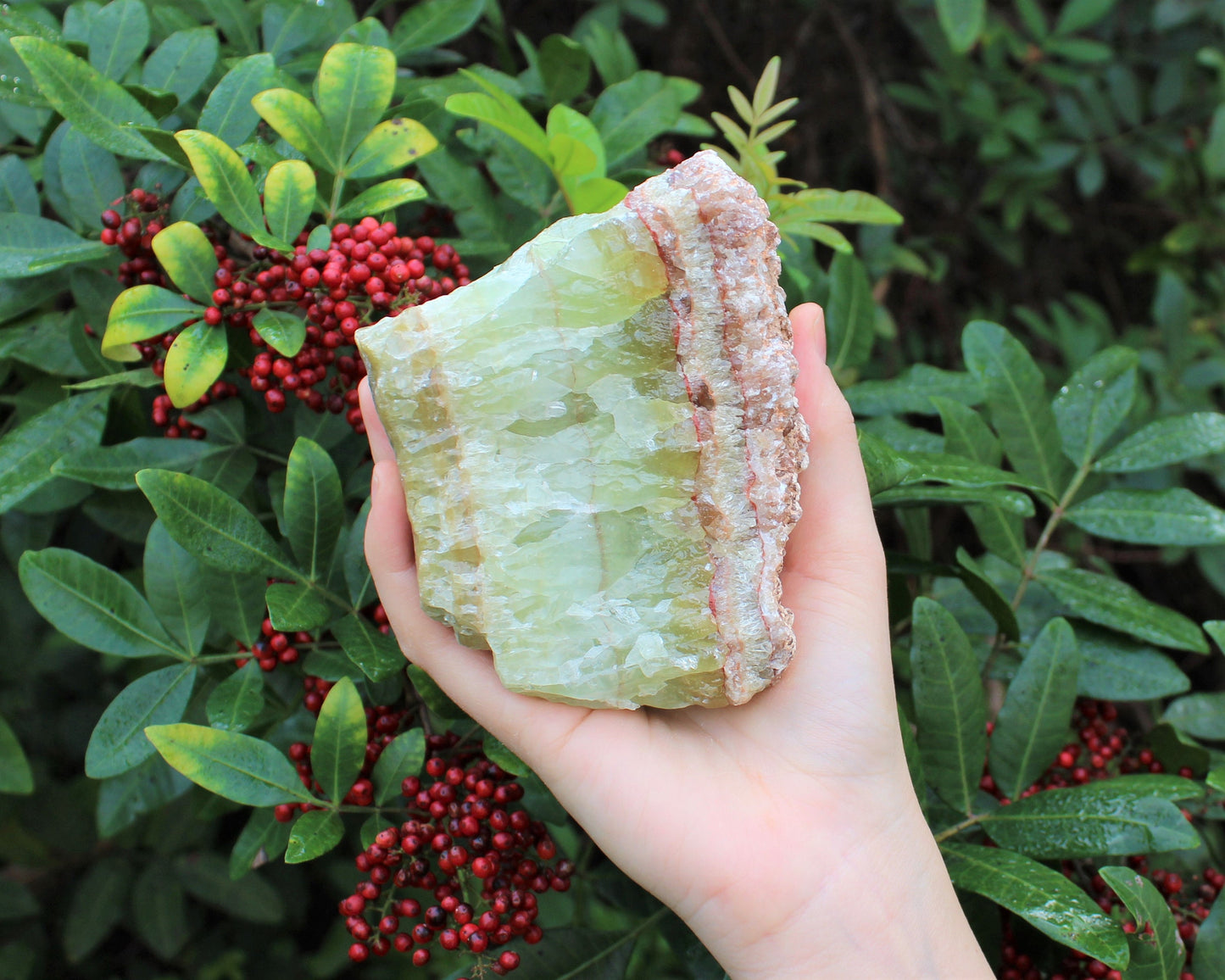 Rough Calcite Natural Crystals With Slides