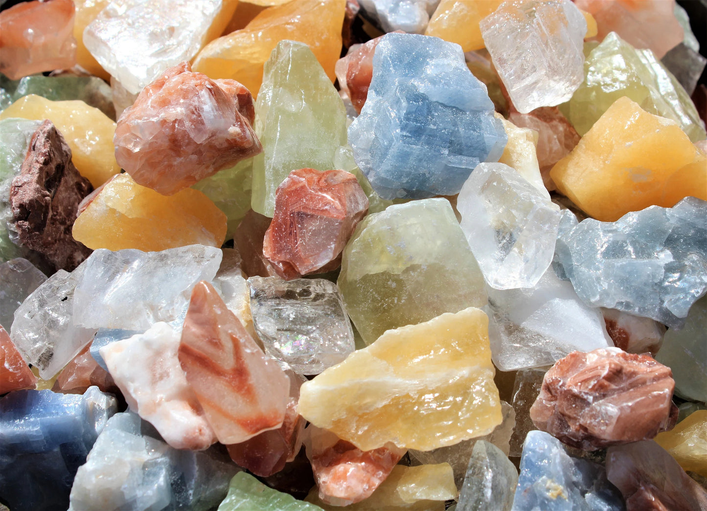 Rough Calcite Set Of 6 Crystals