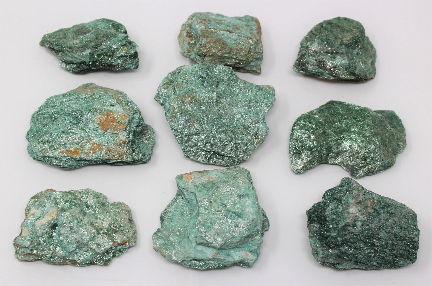 Rough Fuchsite Crystal Specimens