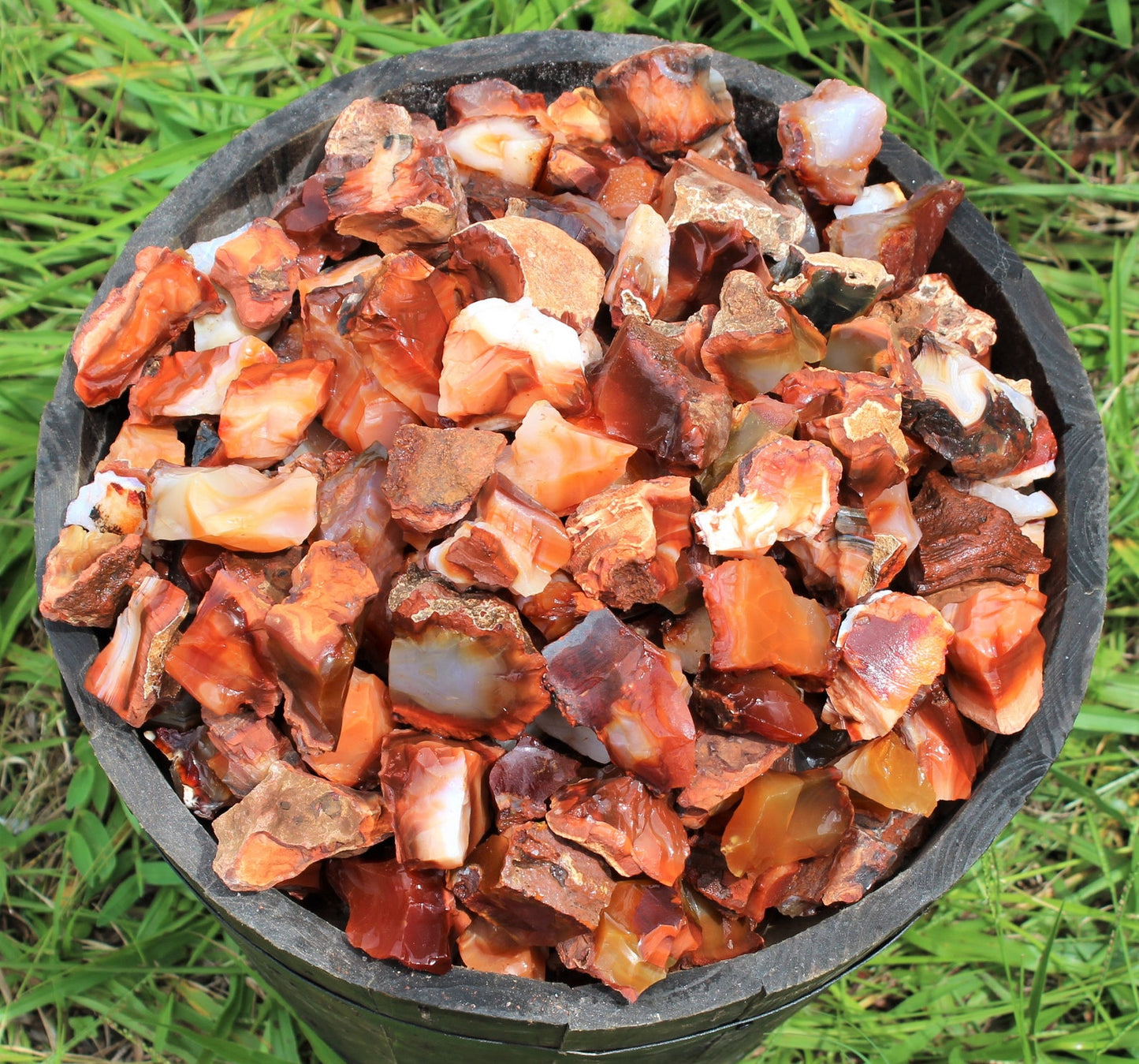 Rough Natural Carnelian Stones