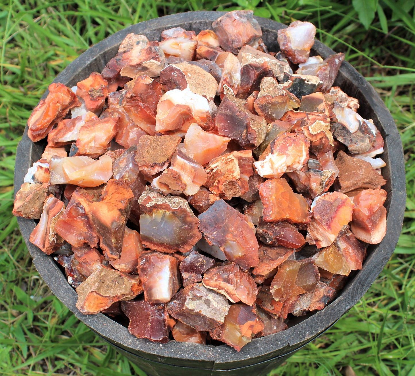 Rough Natural Carnelian Stones