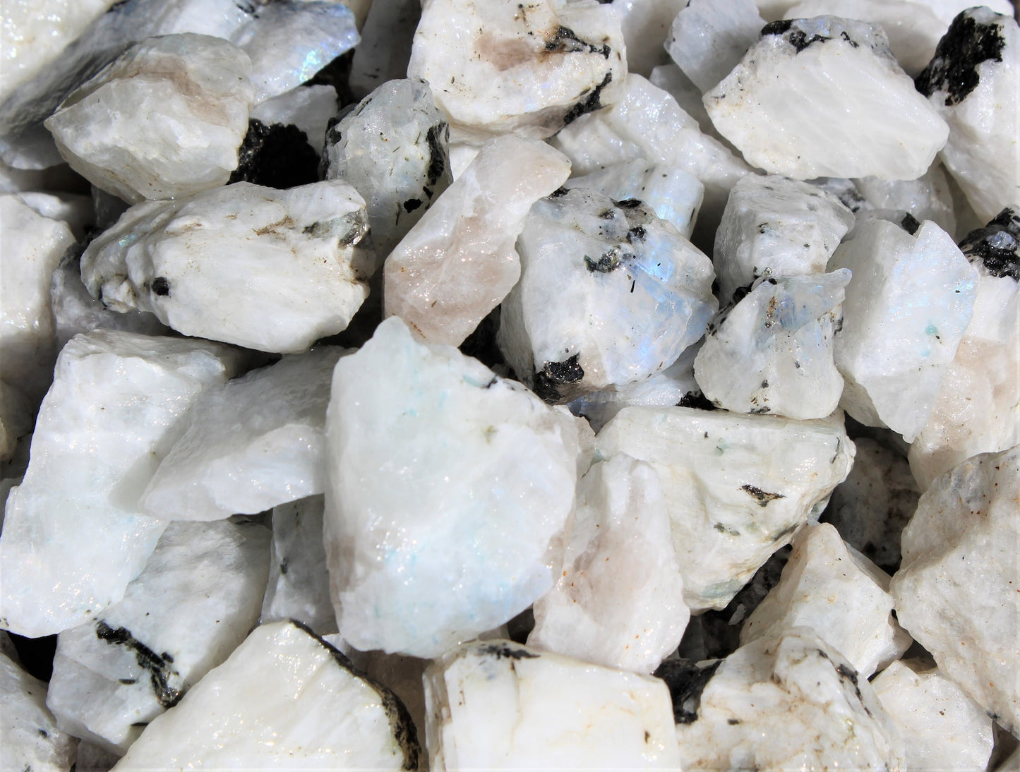 Rough Rainbow Moonstone Chunks