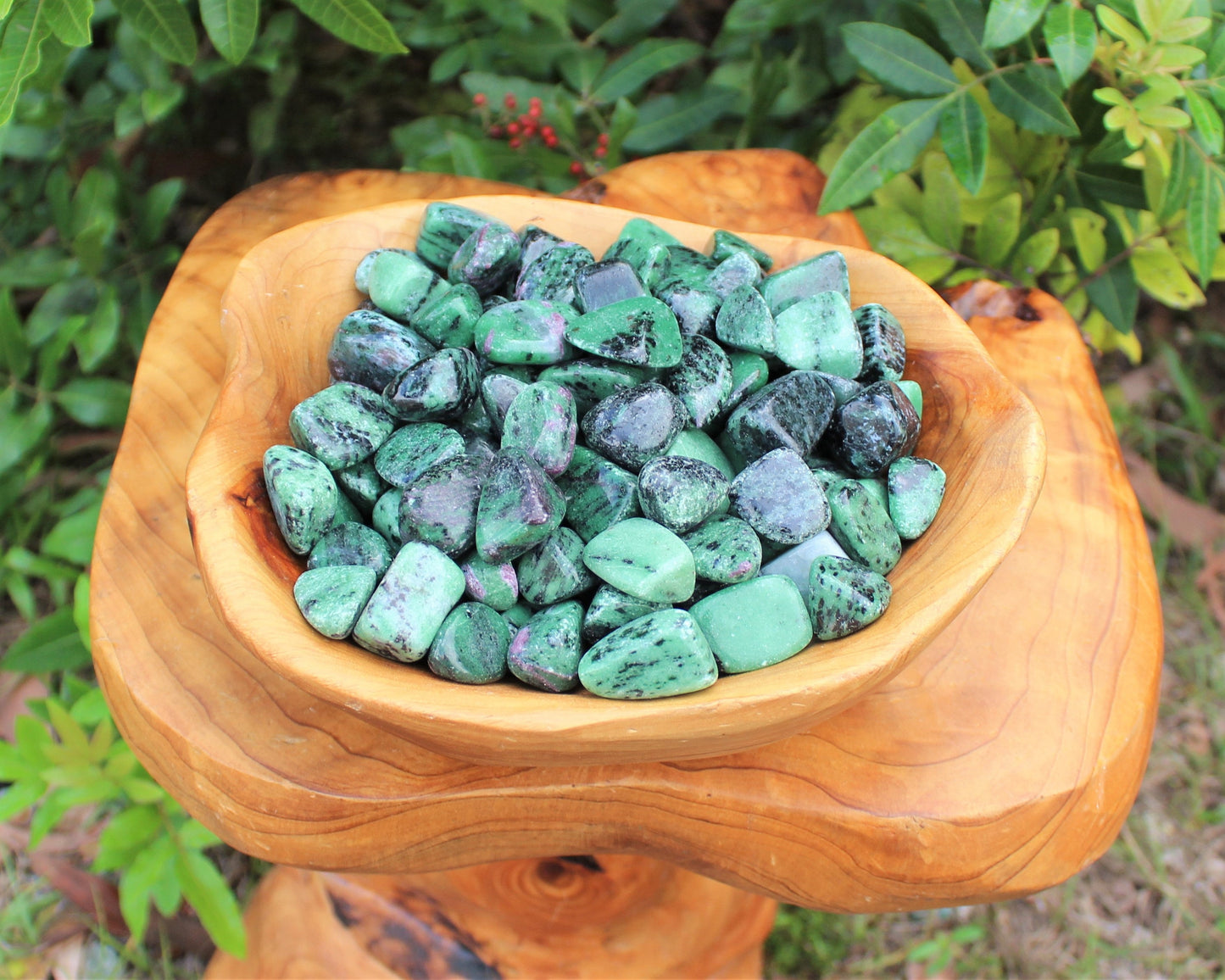Ruby Zoisite Tumbled Stones