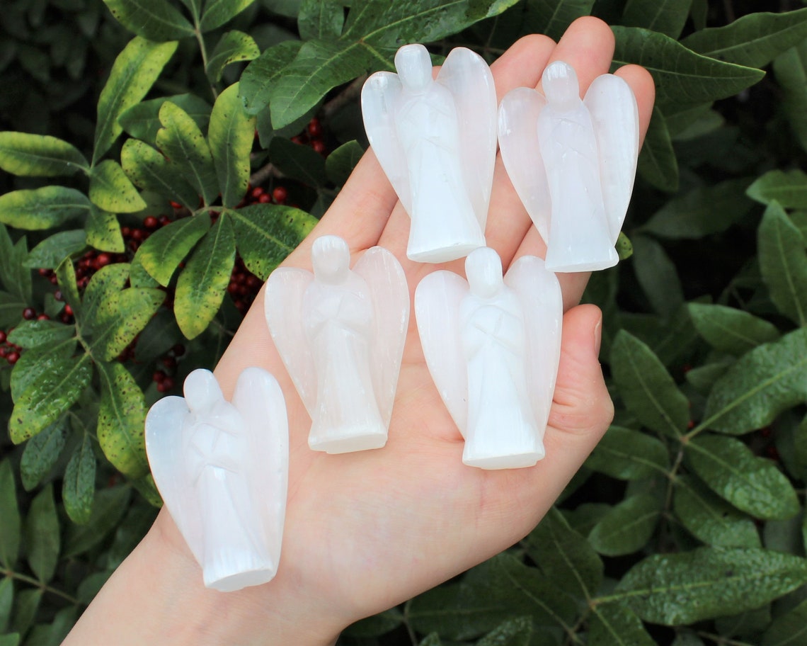 Selenite Crystal Pocket Angel