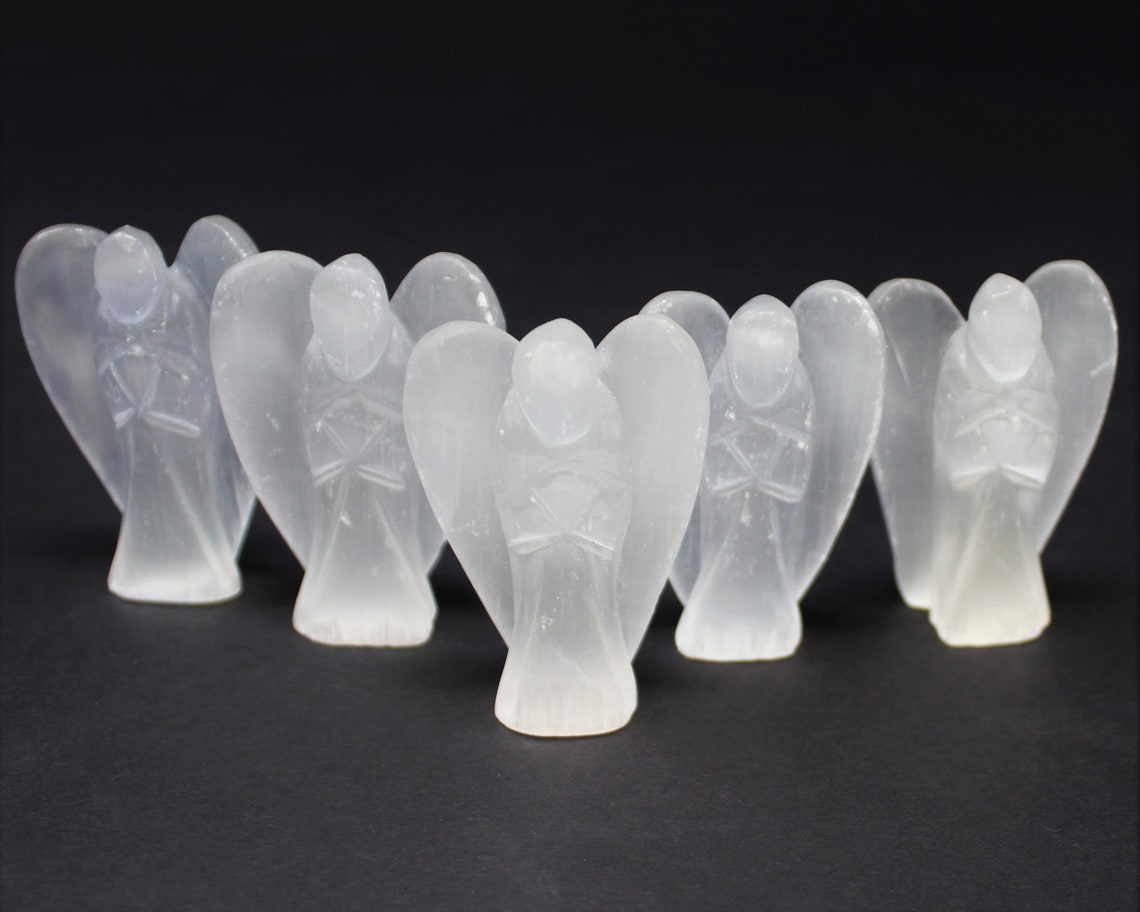 Selenite Crystal Pocket Angel