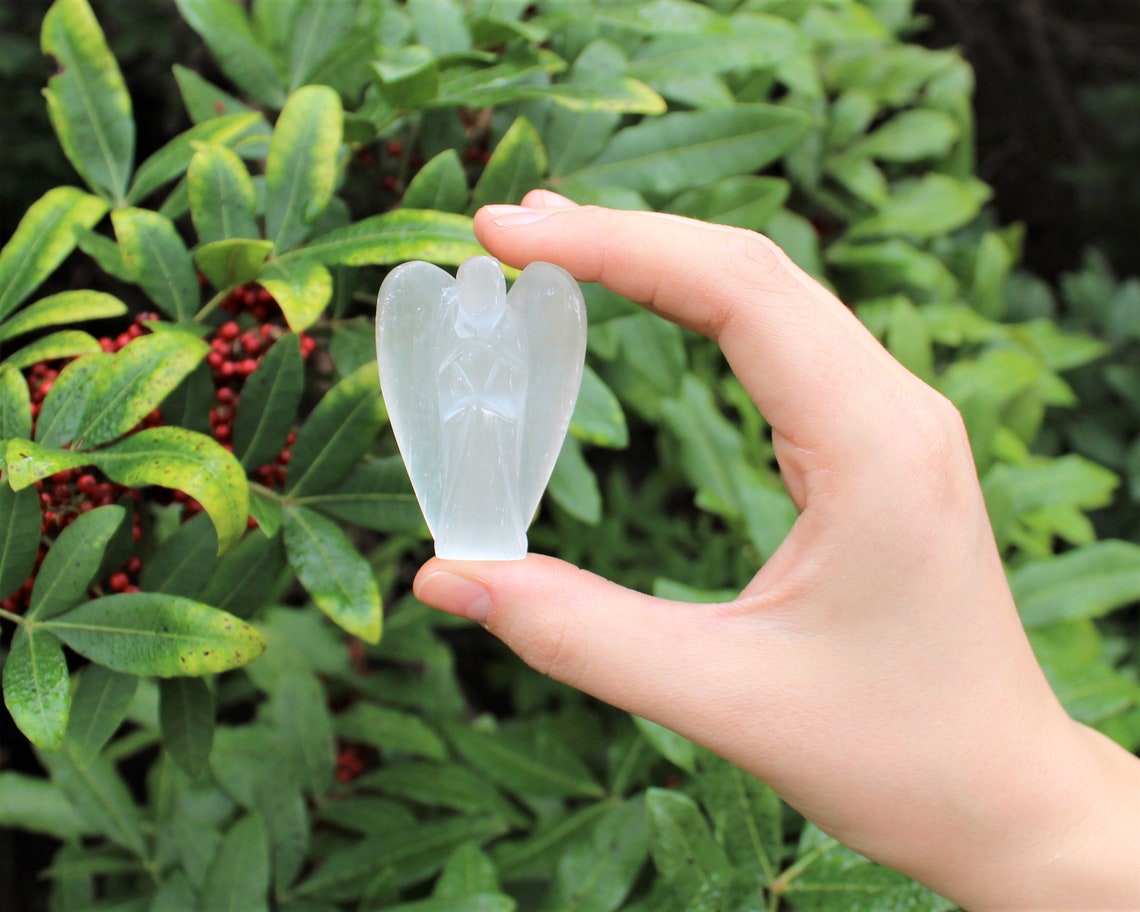 Selenite Crystal Pocket Angel