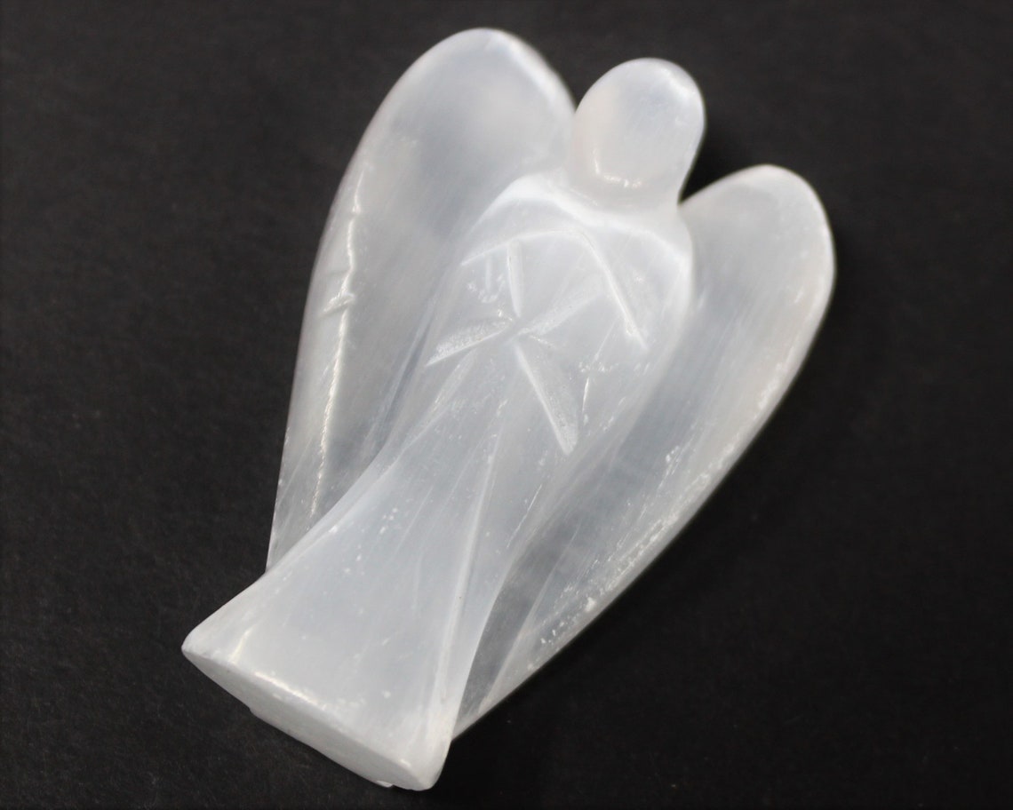 Selenite Crystal Pocket Angel