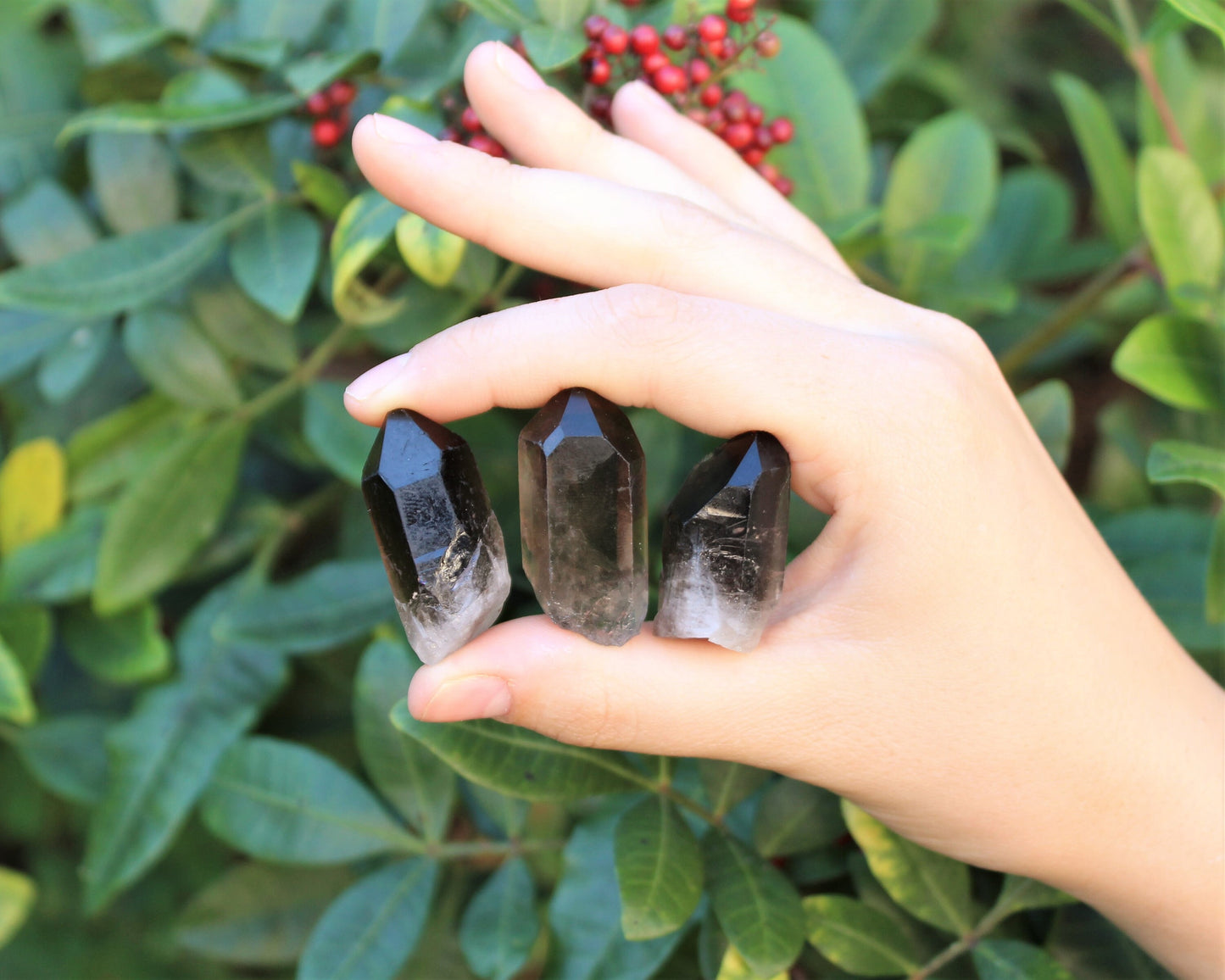 Smoky Quartz Points Crystal